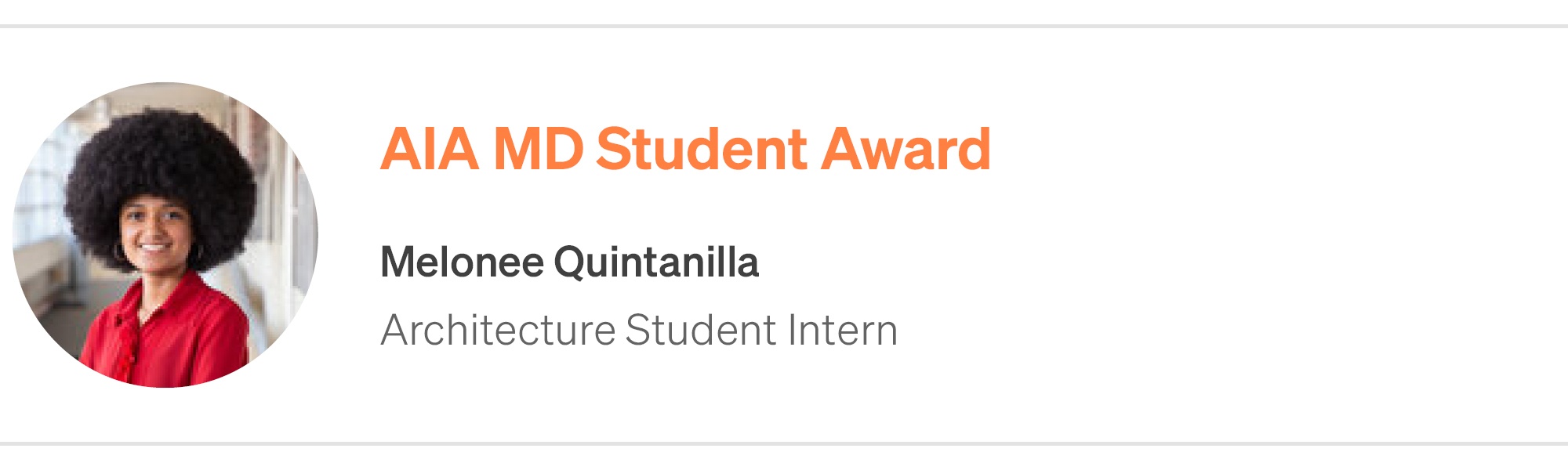 Melonee Student Award Bio Image