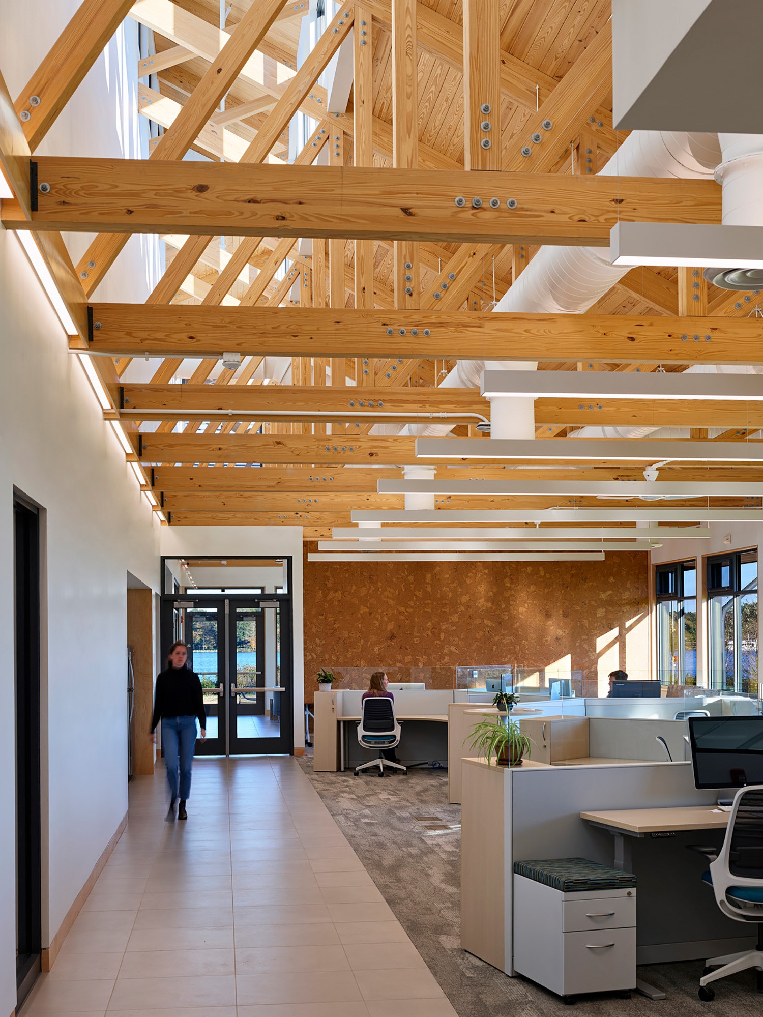 Washington College’s Semans-Griswold Environmental Hall incorporates biophilic design through natural...