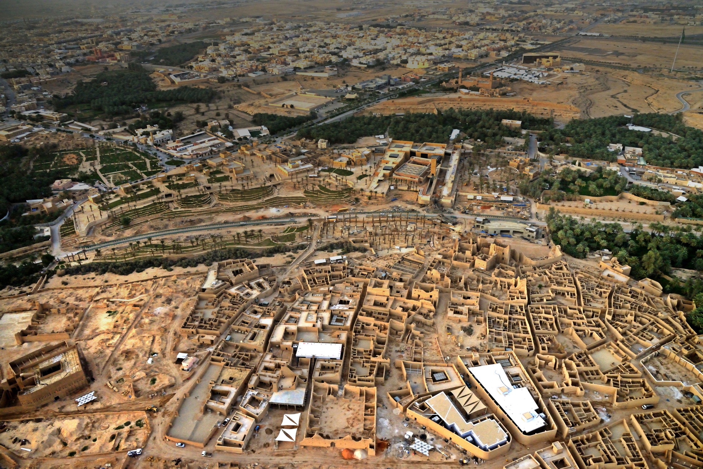 Aerial view of the Atturaif site