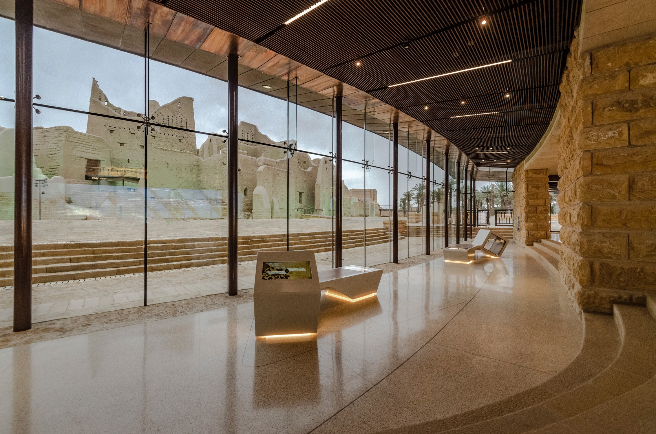 Viewing gallery at the visitor reception center