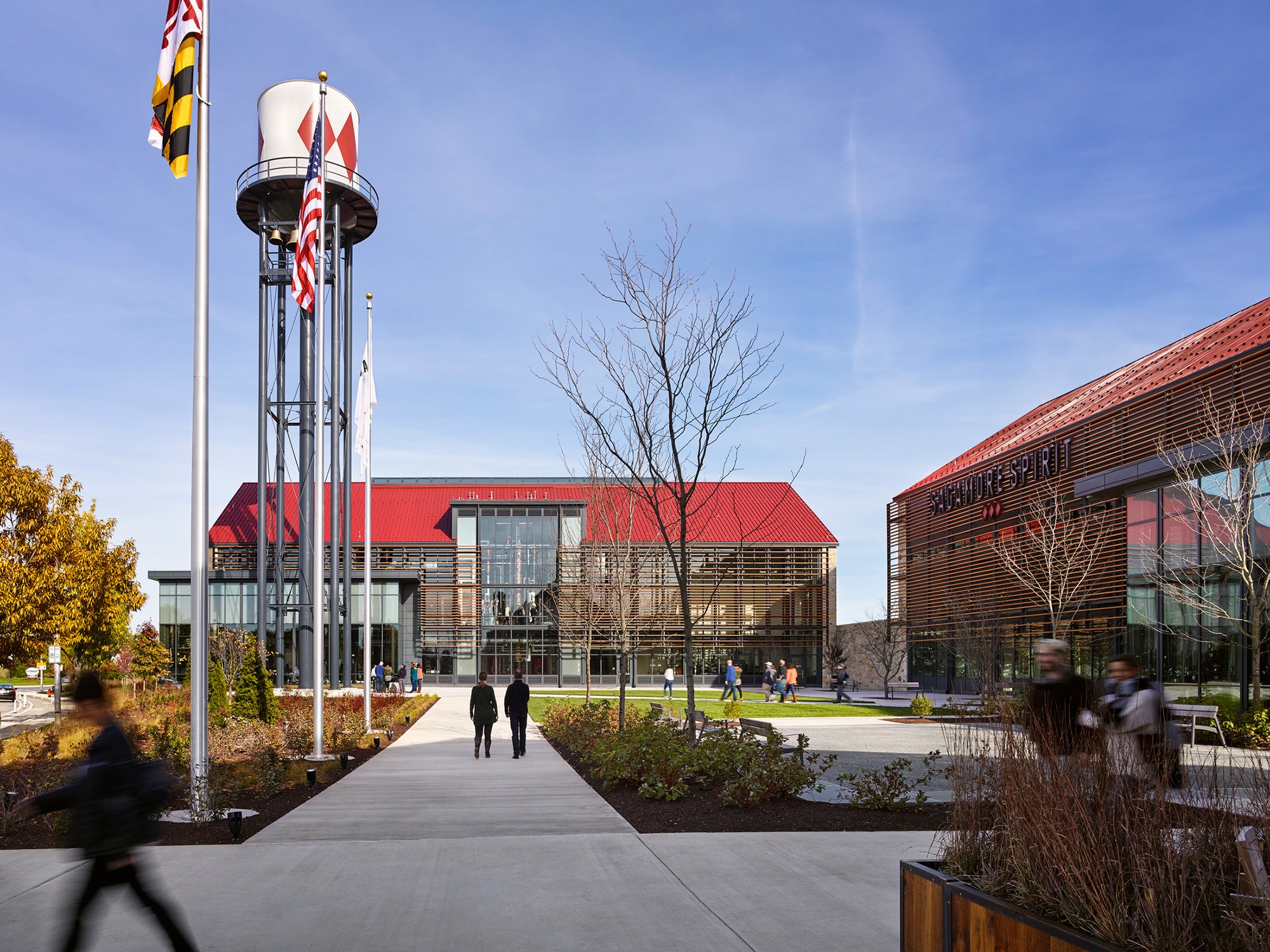 Distillery Building with water tower at Sagamore Spirit Distillery