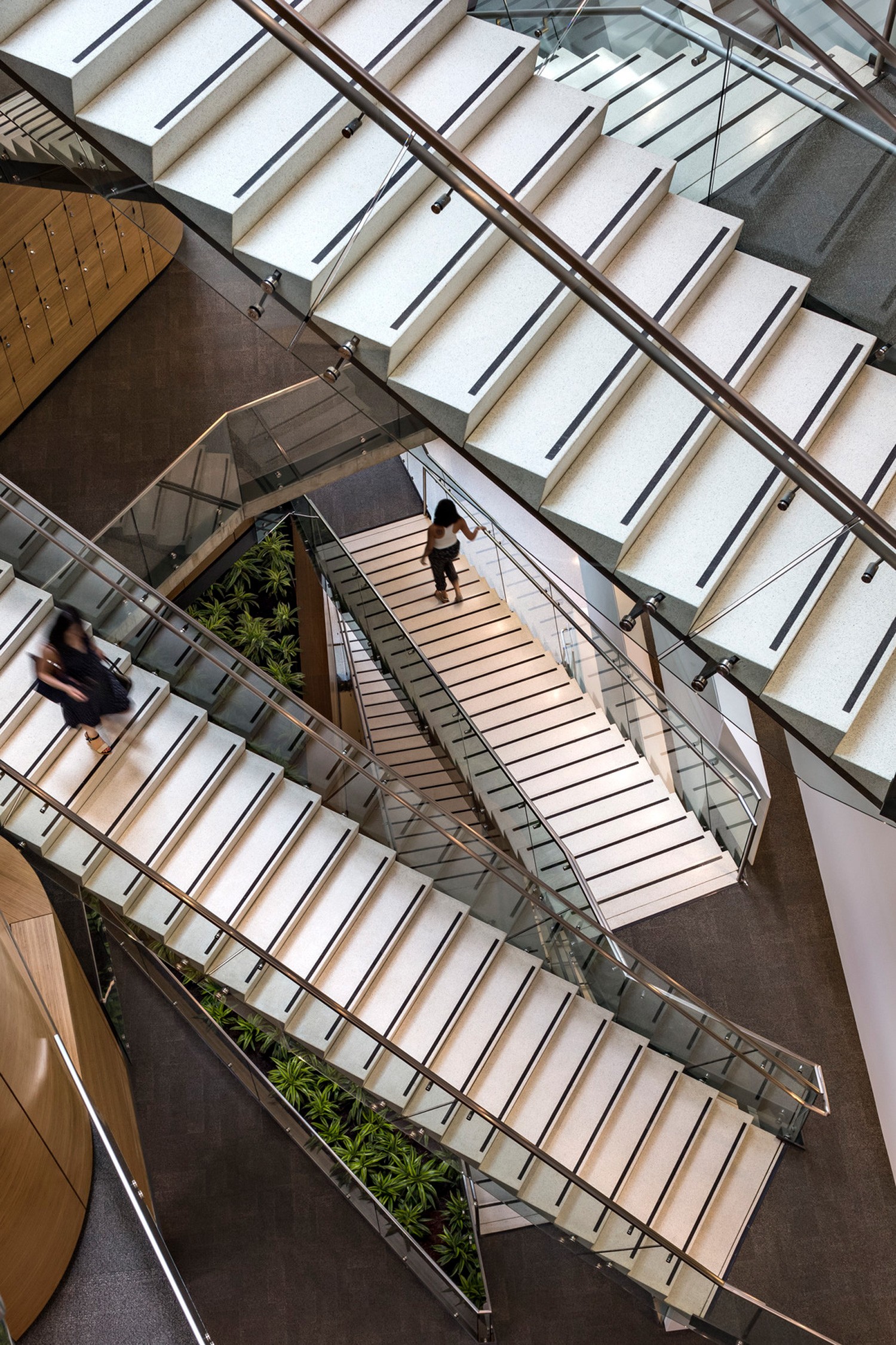 Stairs at the Milken School of Public Health at The George Washington University