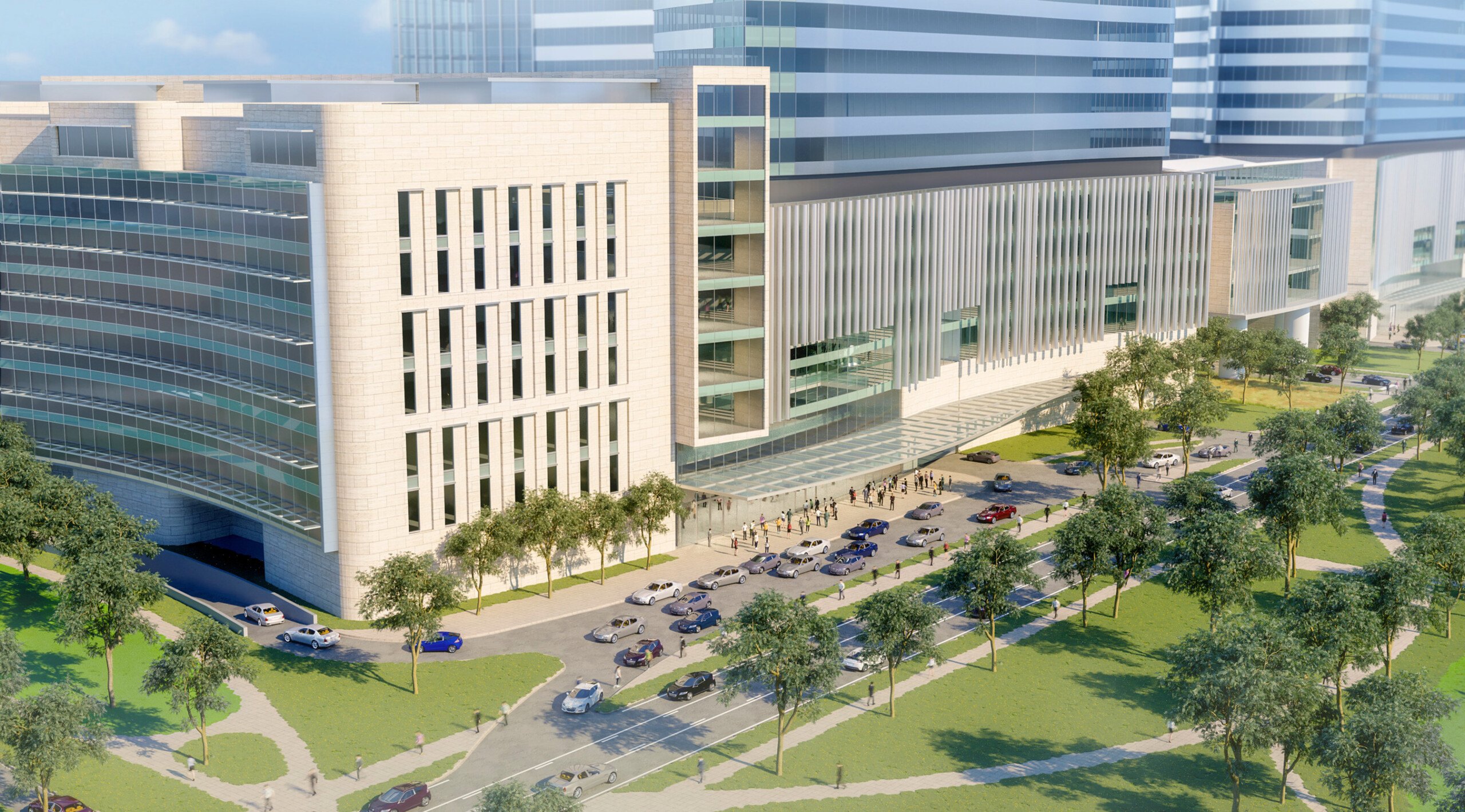 Primary patient drop off for the China Northwest International Medical Center Xi'an Hospital Master...