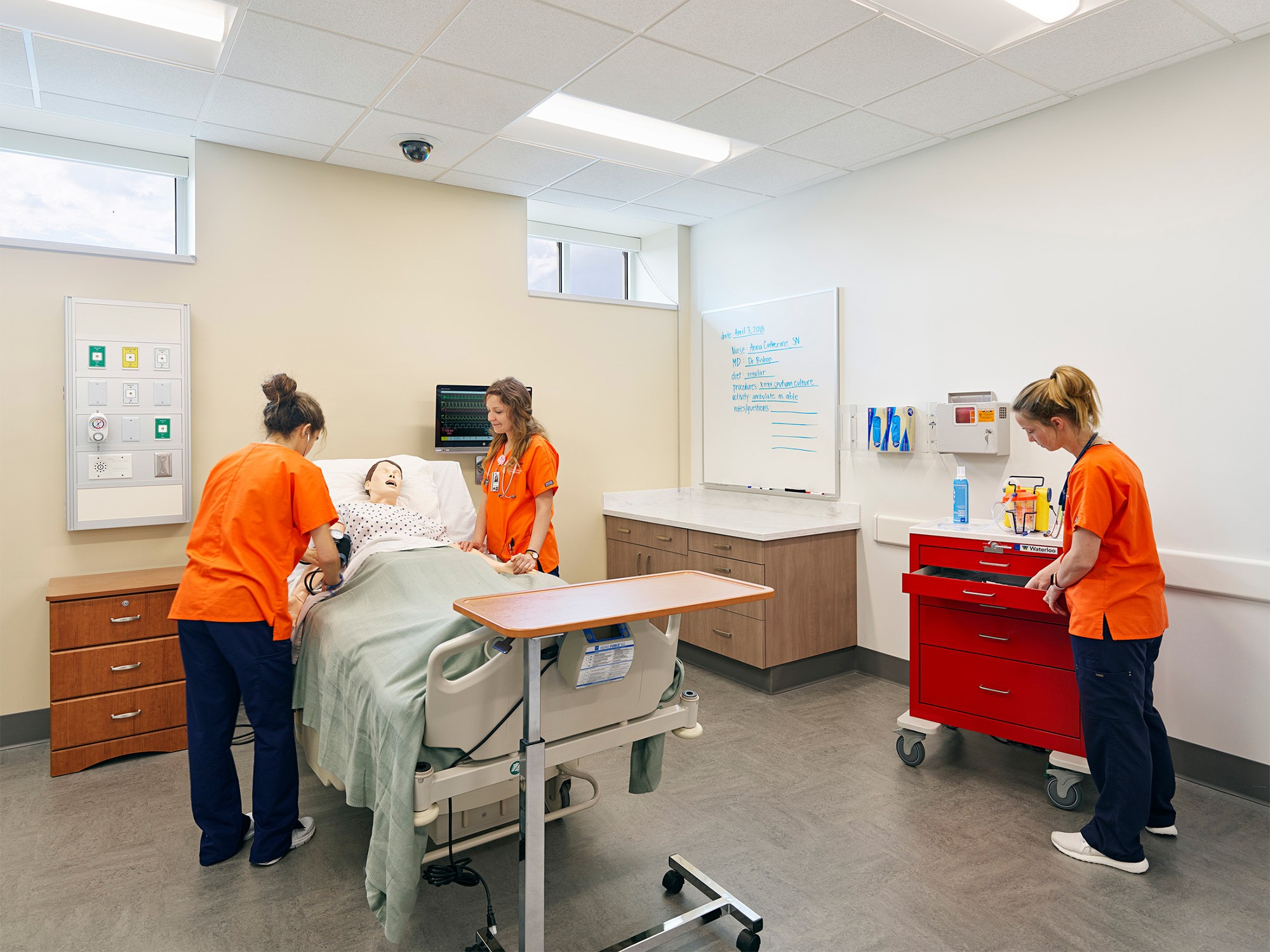 Simulation practice area