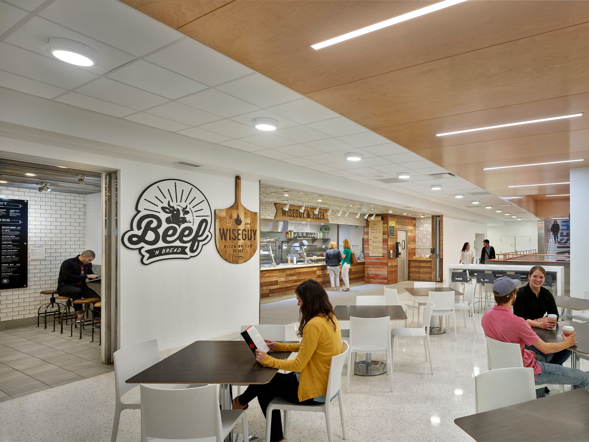 Retail and dining on the lower level of District House at The George Washington University
