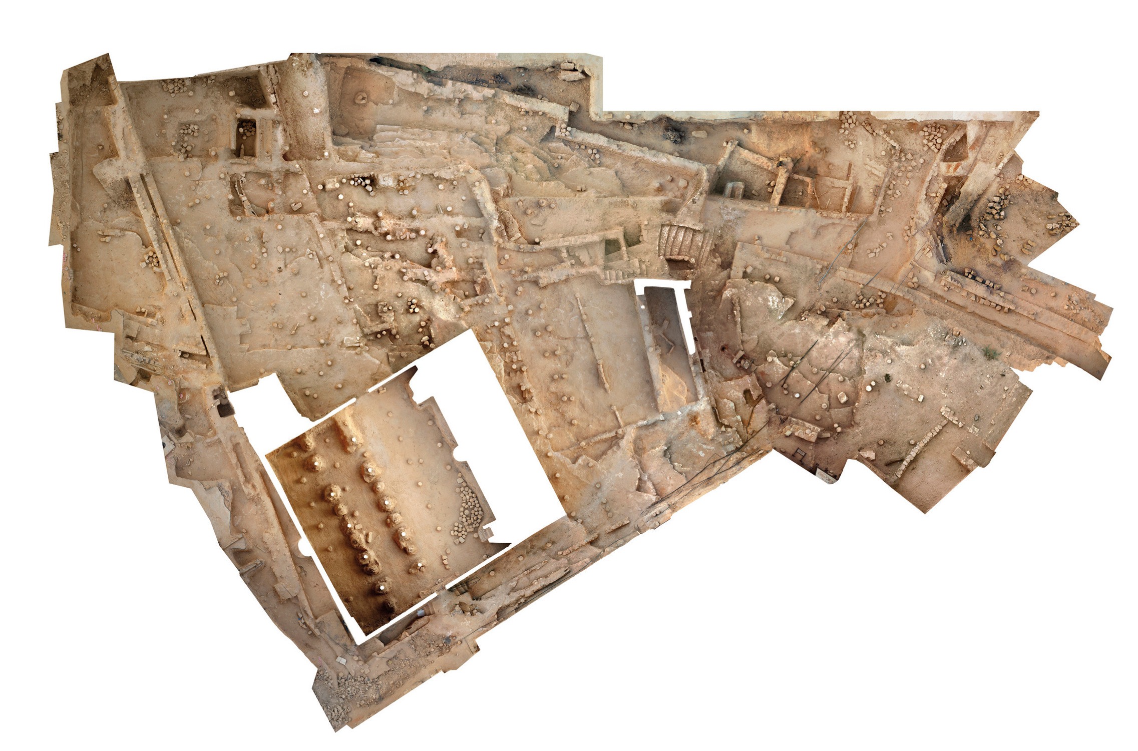 GPS laser survey of the ruins