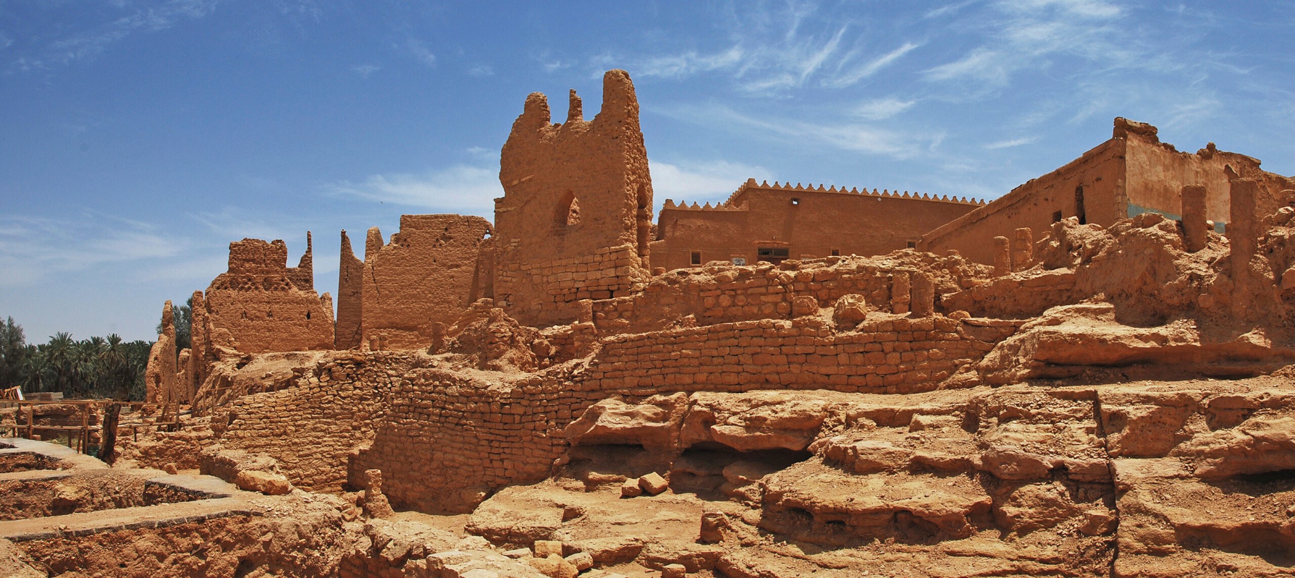 View of the historic Salwa Palace