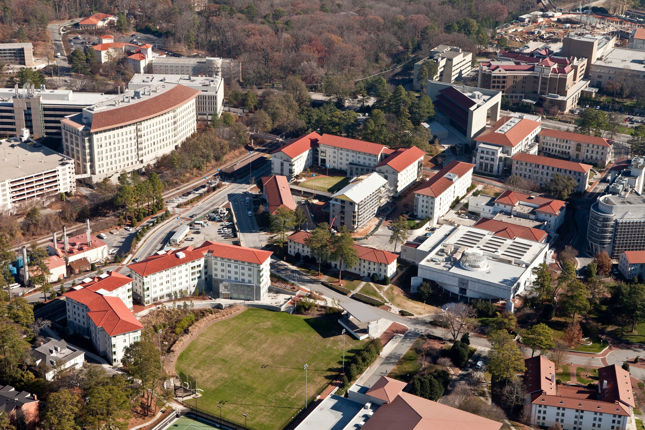 Aerial view of the Freshman Housing Village