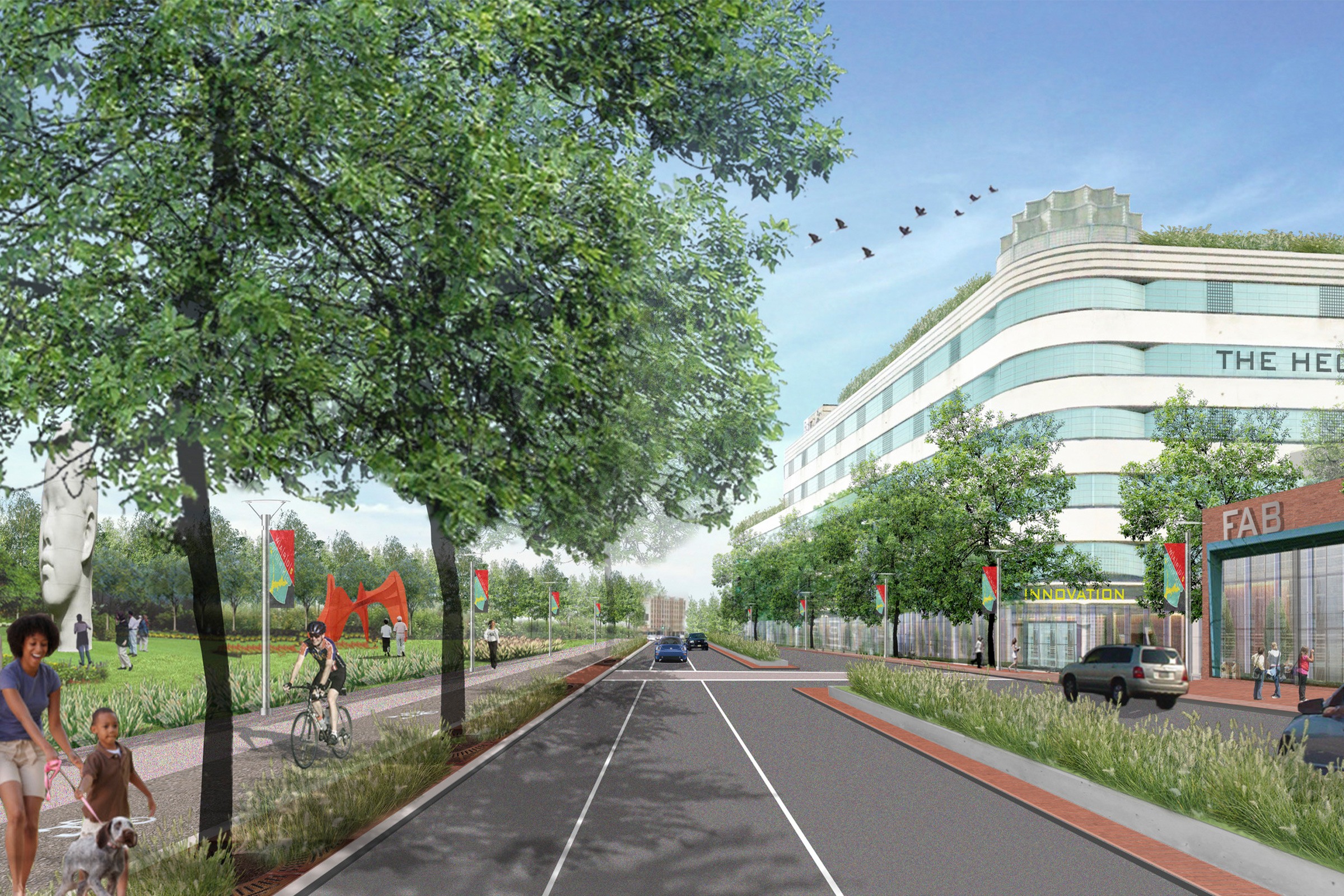 DC Office of Planning Ward 5 Industrial Lands Transformation Plan Illustrative Rendering of Proposed...