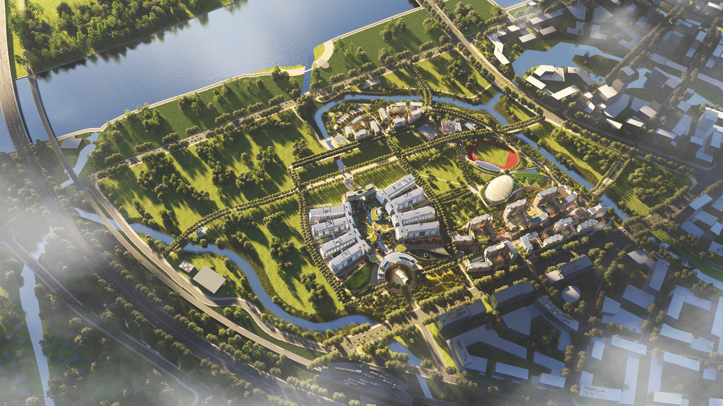 Hong Kong University of Science and Technology Guangzhou Campus Master Plan Illustrative Aerial...