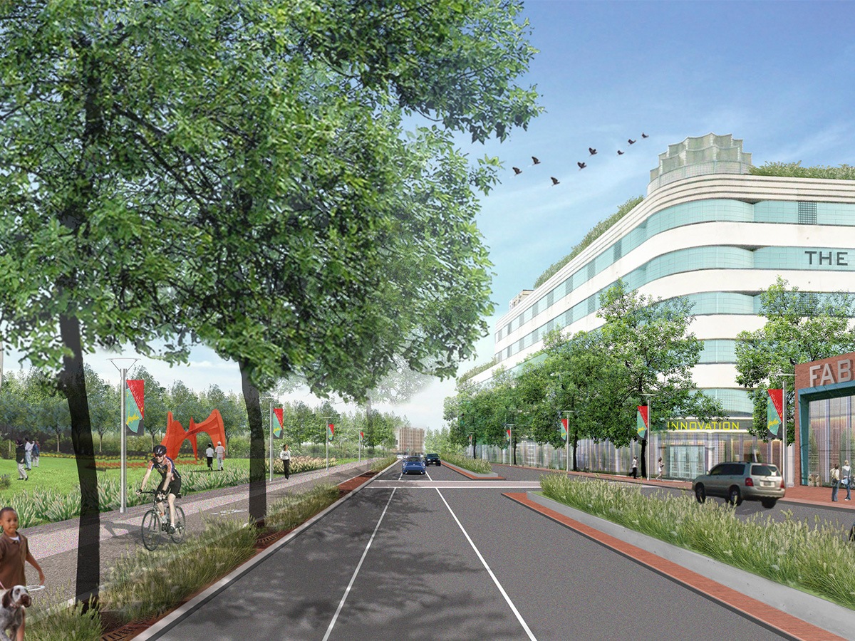 DC Office of Planning Ward 5 Industrial Lands Transformation Plan Illustrative Rendering of Proposed...