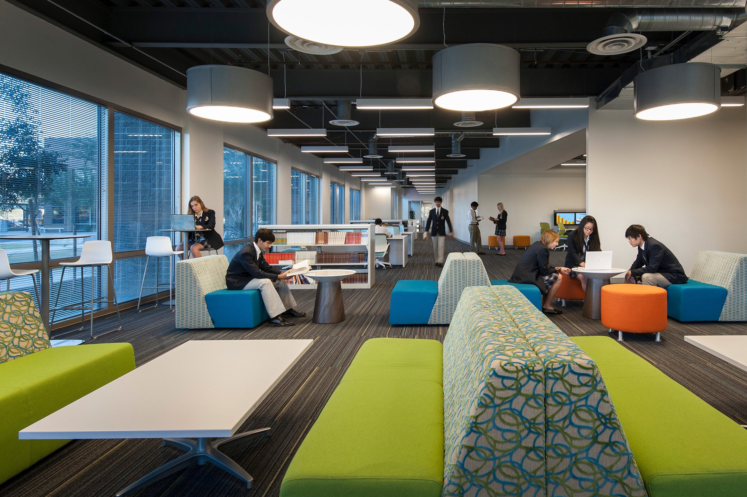 Student study lounge at Rancho Solano Preparatory School for the Meritas Family of Schools