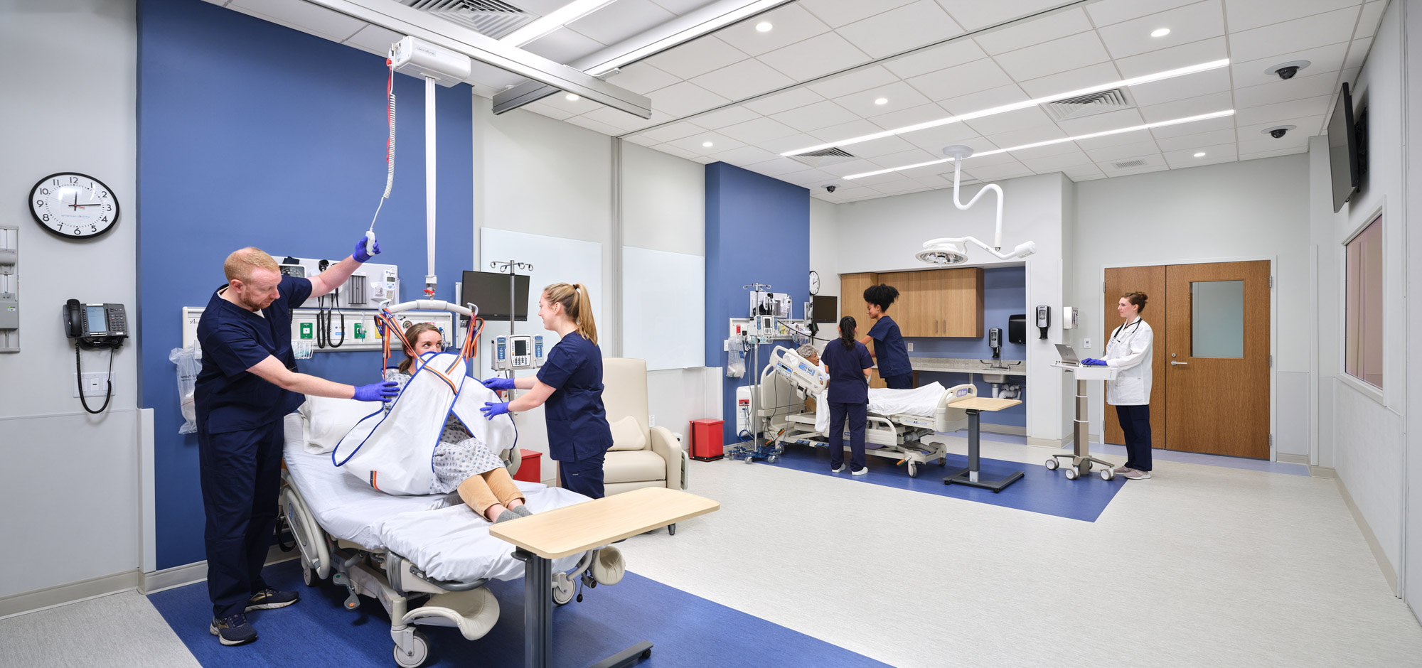 A simulation lab within The Catholic University of America Conway School of Nursing