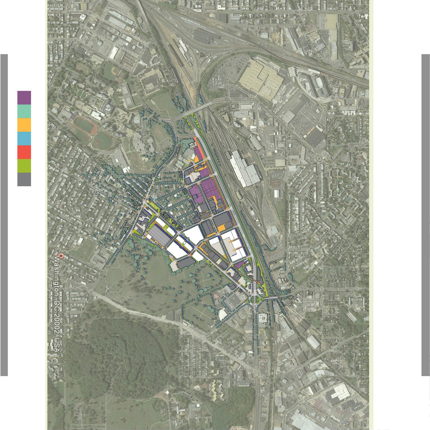 DC Office of Planning Ward 5 Industrial Lands Transformation Plan Illustrative Rendering