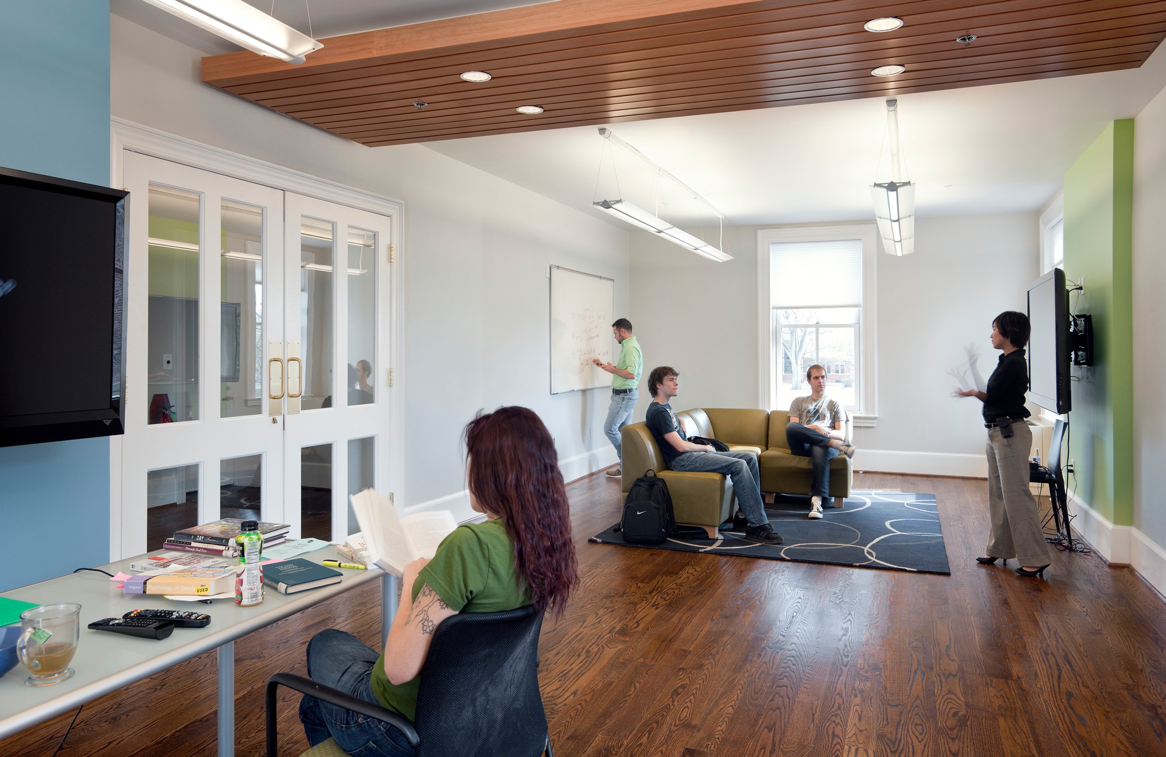 Lounge and Gathering Space in the Denison House Renovation at Gallaudet University