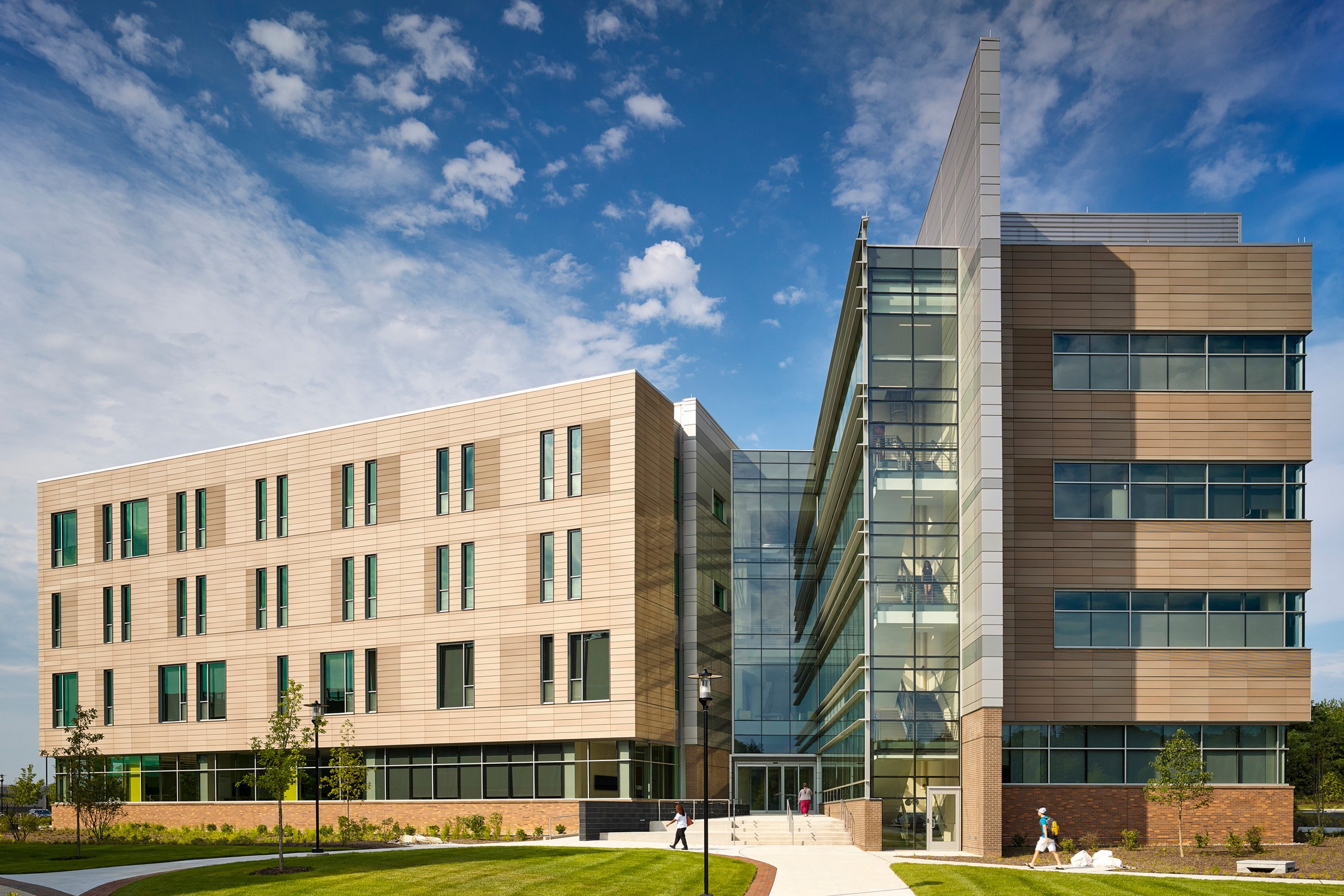 The building’s community-facing façade during daylight.