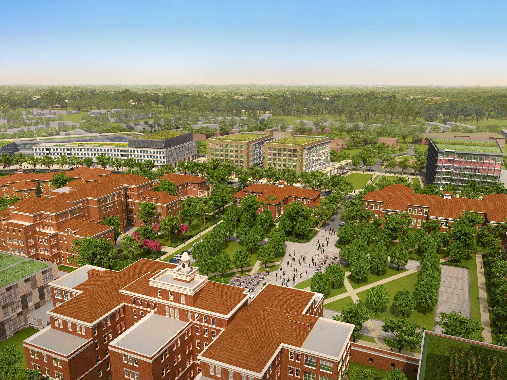 DC Office of Planning St. Elizabeths East Campus Master Plan Illustrative Rendering of Central...