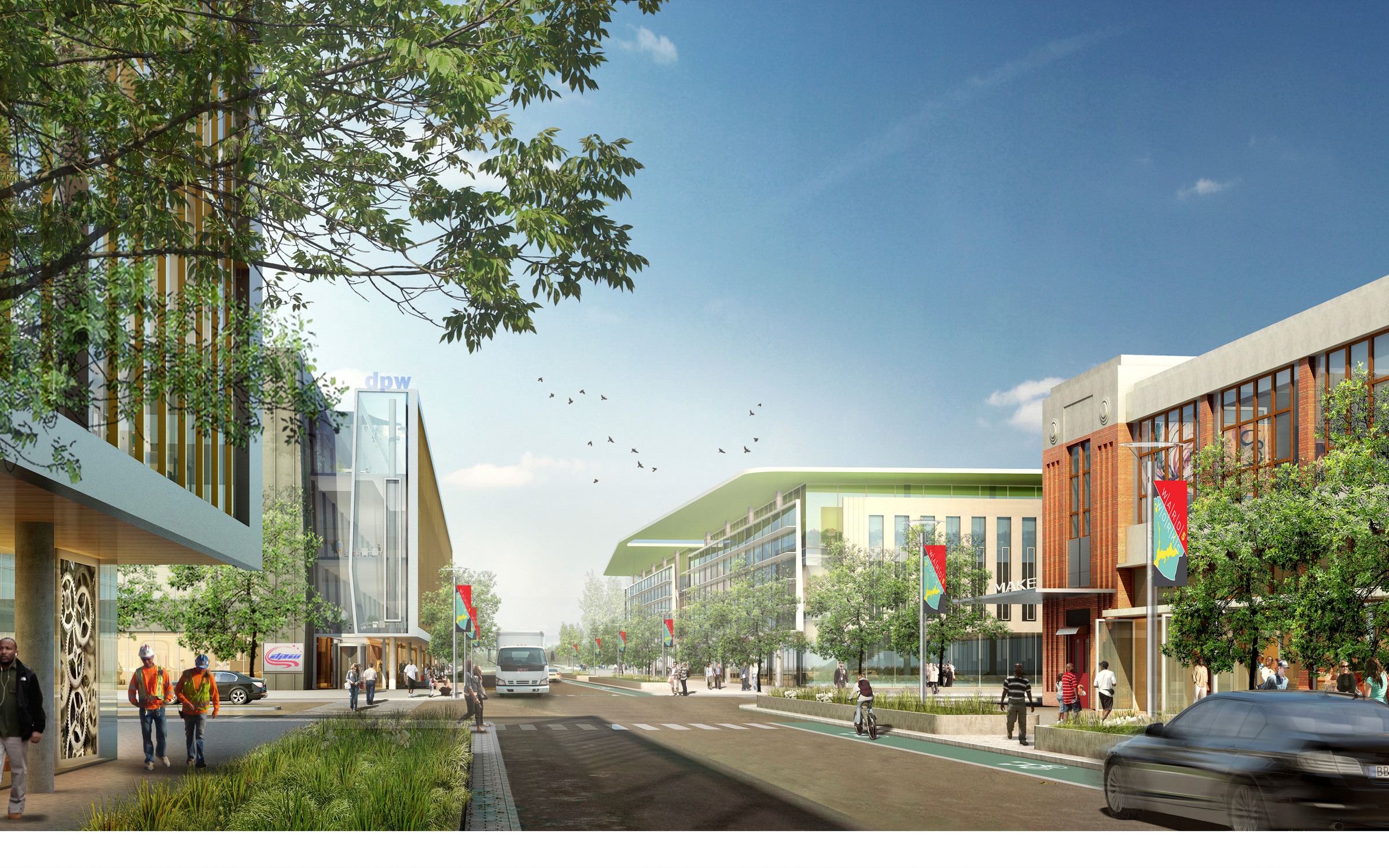 DC Office of Planning Ward 5 Industrial Lands Transformation Plan Illustrative Rendering of the...
