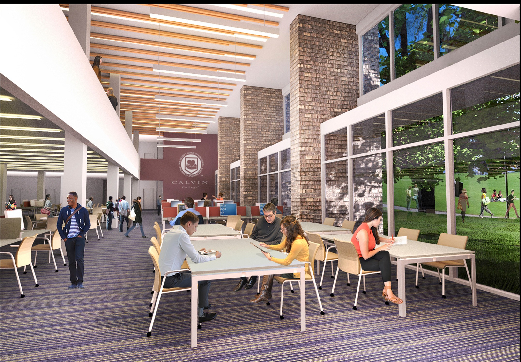 Calvin University Campus Master Plan Student Center Rendering
