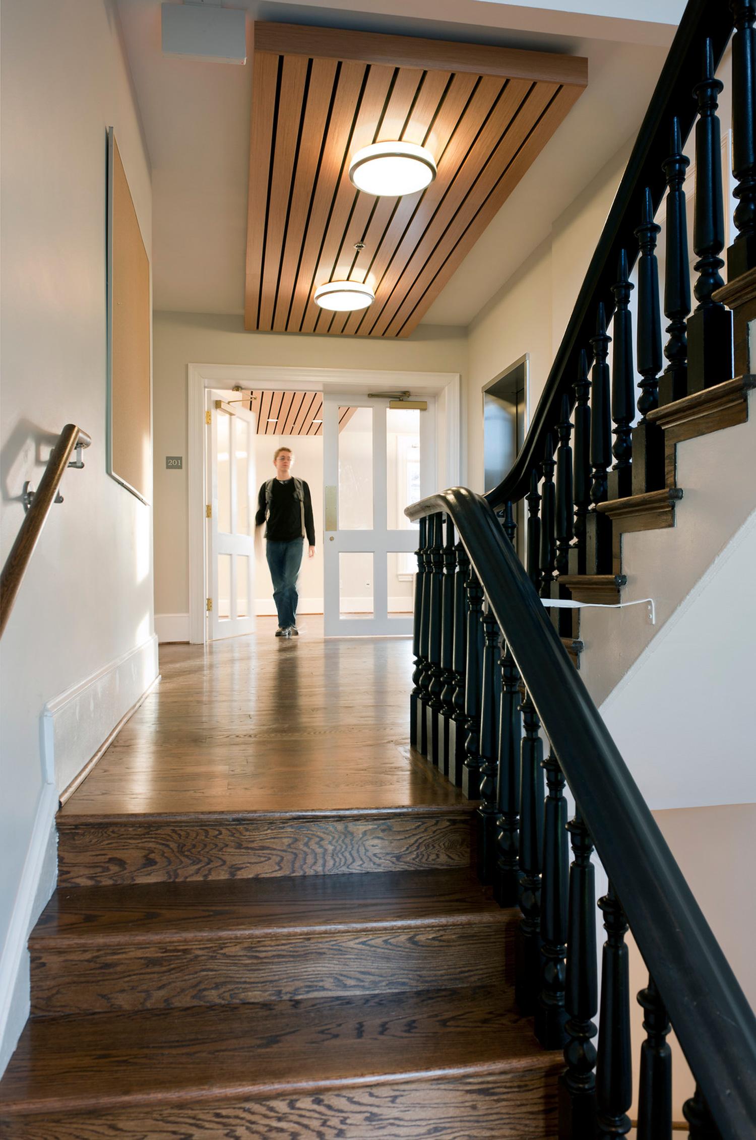 Interior Stair in the Denison House Renovation at Gallaudet University