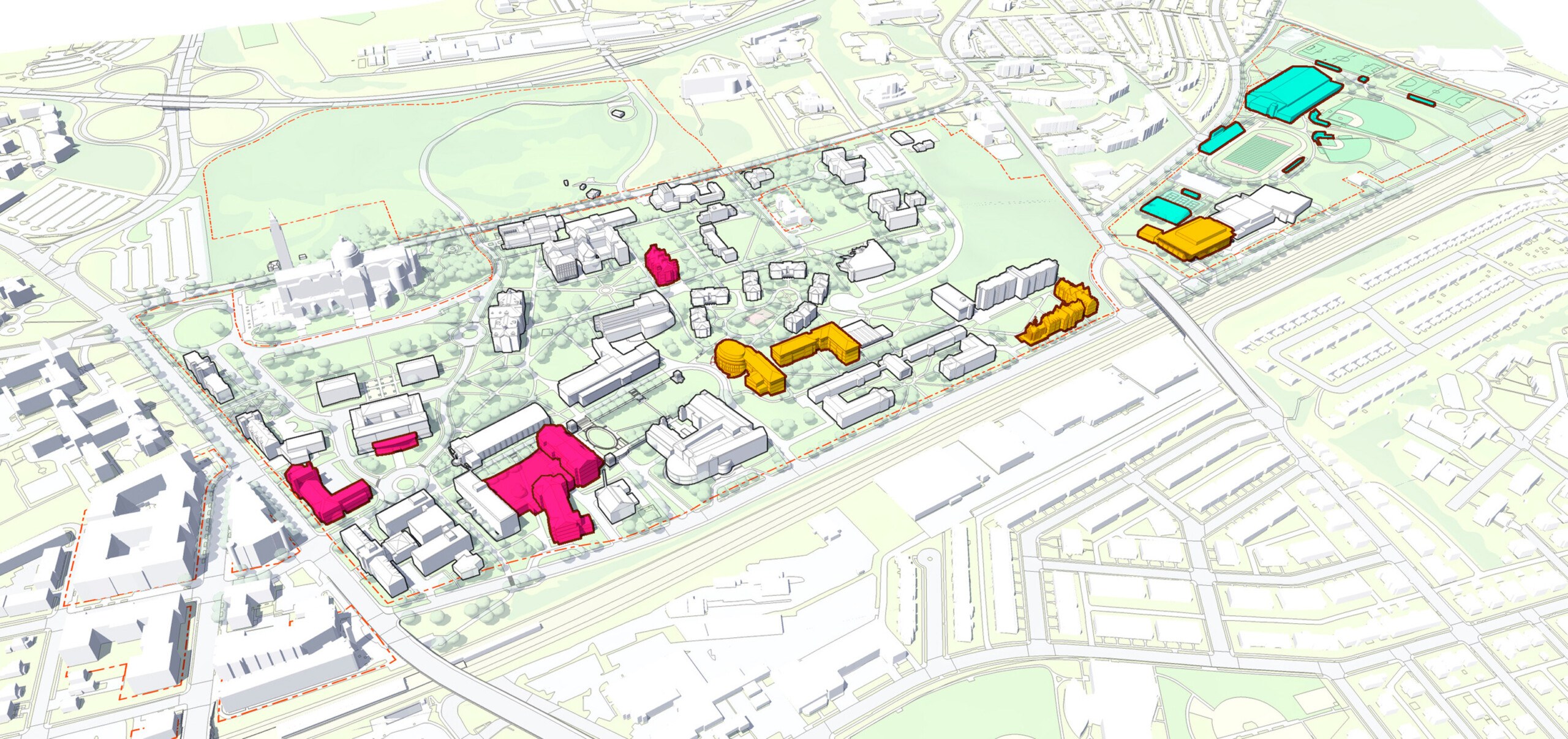 The Catholic University of America Framework Proposed Athletics Projects Rendering