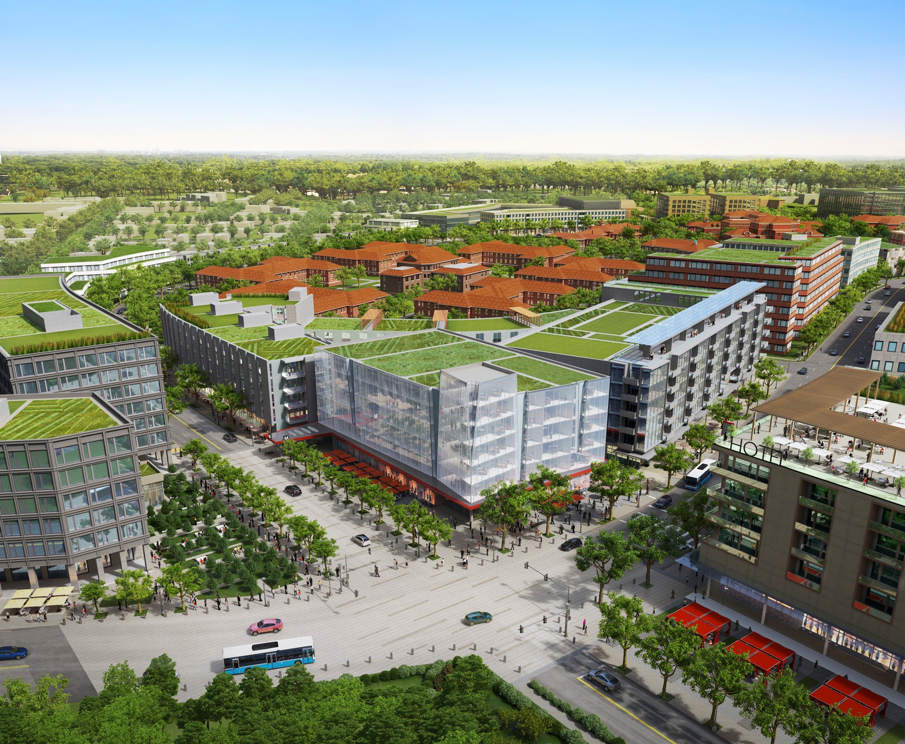 DC Office of Planning St. Elizabeths East Campus Master Plan Illustrative Rendering of the Mixed-Use...