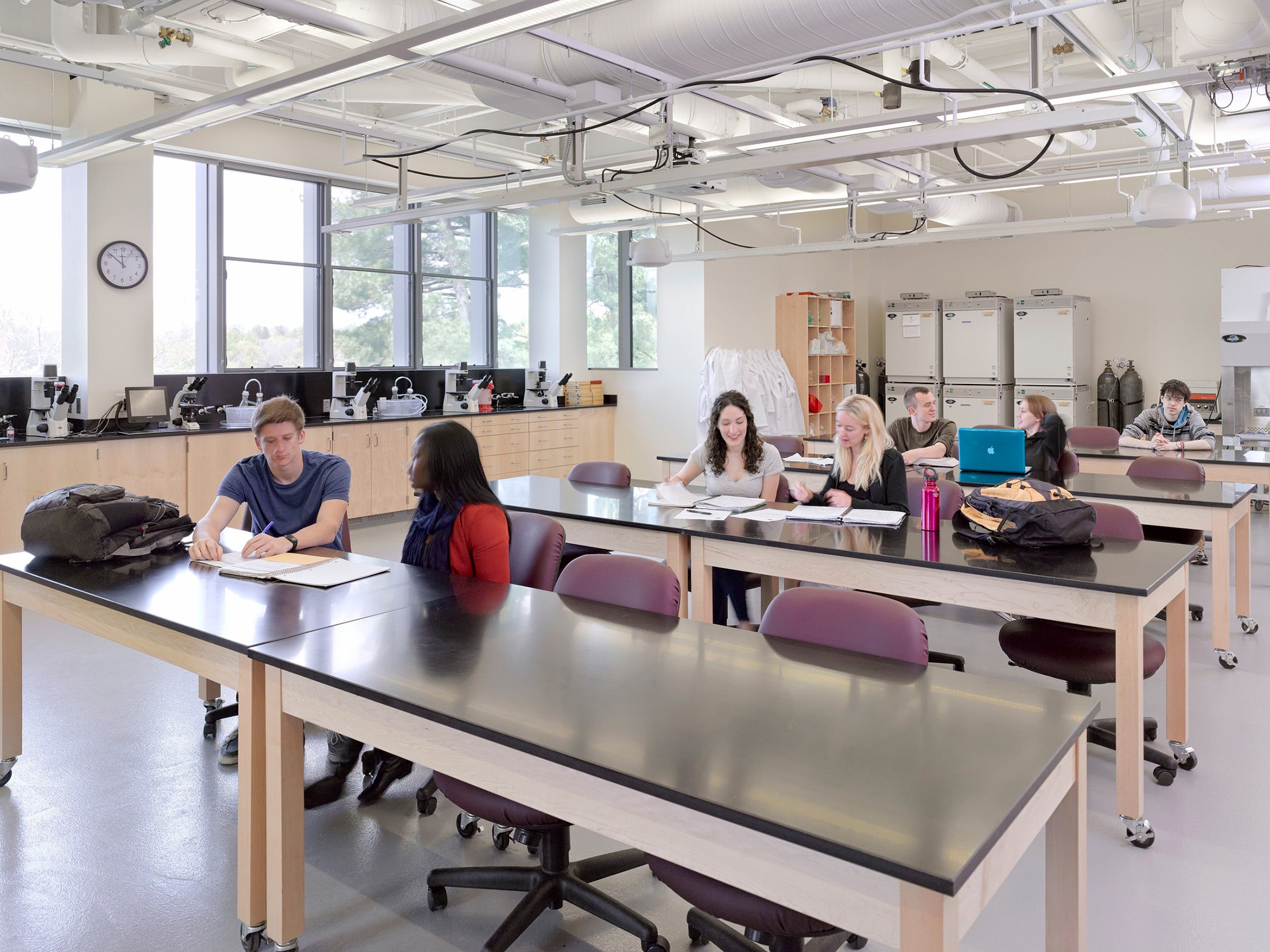 Interdisciplinary teaching laboratory in the academic science building.
