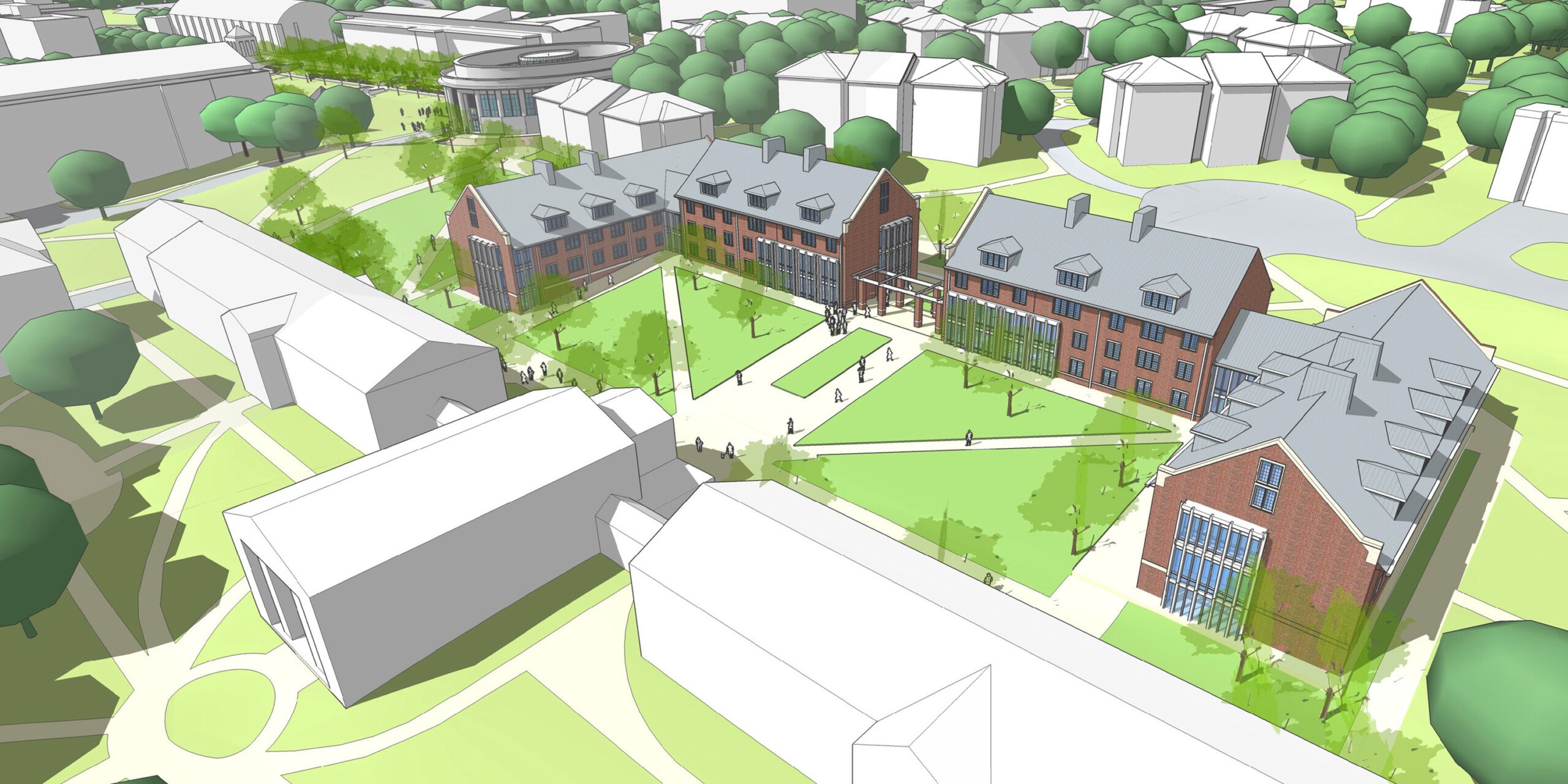 The Catholic University of America Framework Proposed Dining Hall Rendering