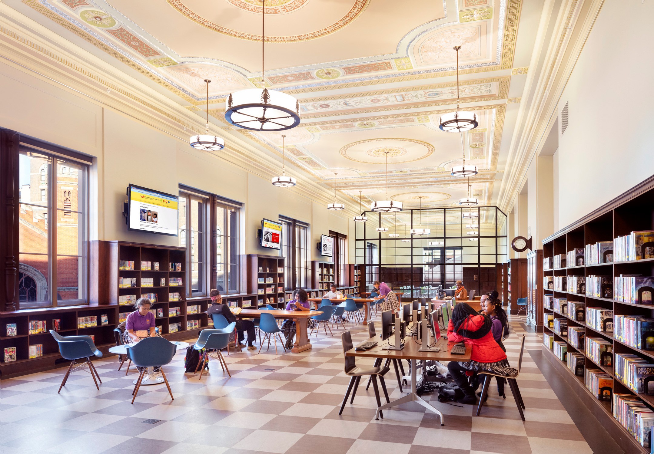Teen reading and resource room in the Enoch Pratt Free Library Central Library