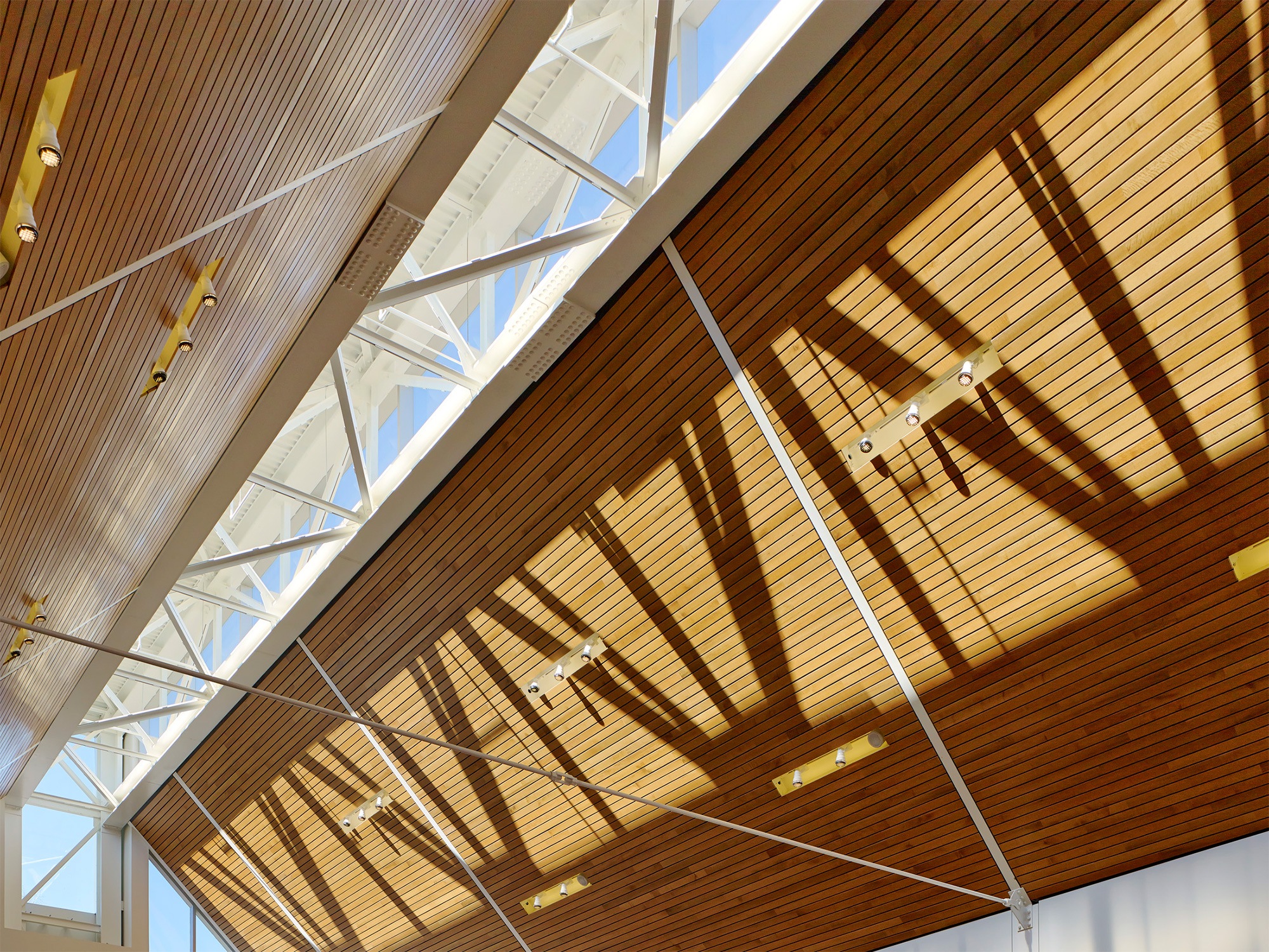 Detail of Maryland House truss roof support