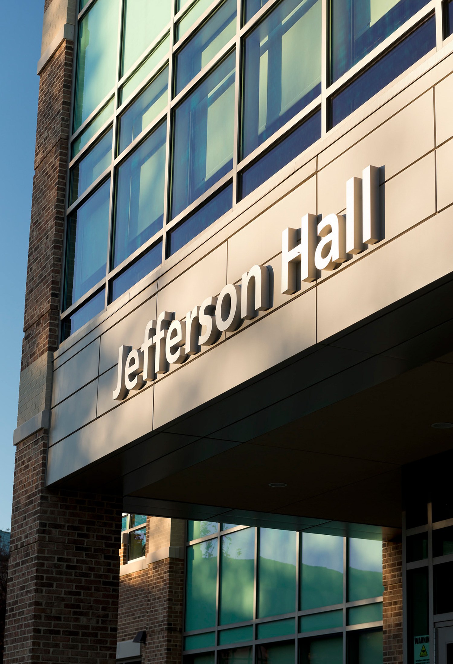 Architectural building letters - Jefferson Hall - Frederick Community College