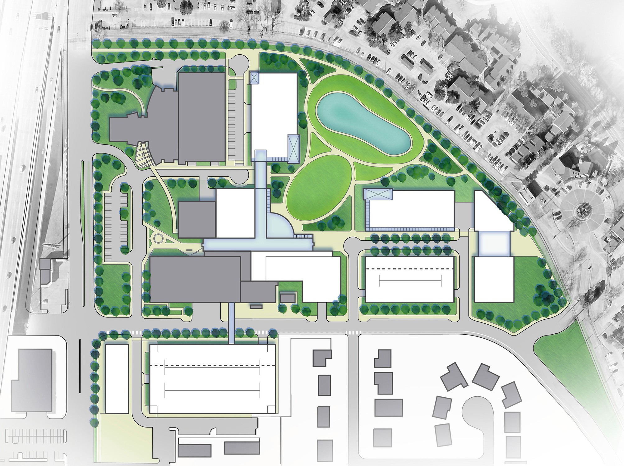 Near-term vision for Oklahoma State University’s Center for Health Sciences Master Plan.