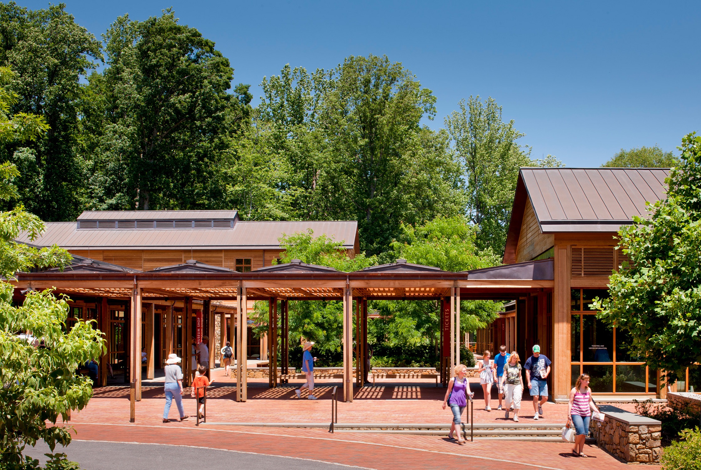 Visitor center entrance to ticketing