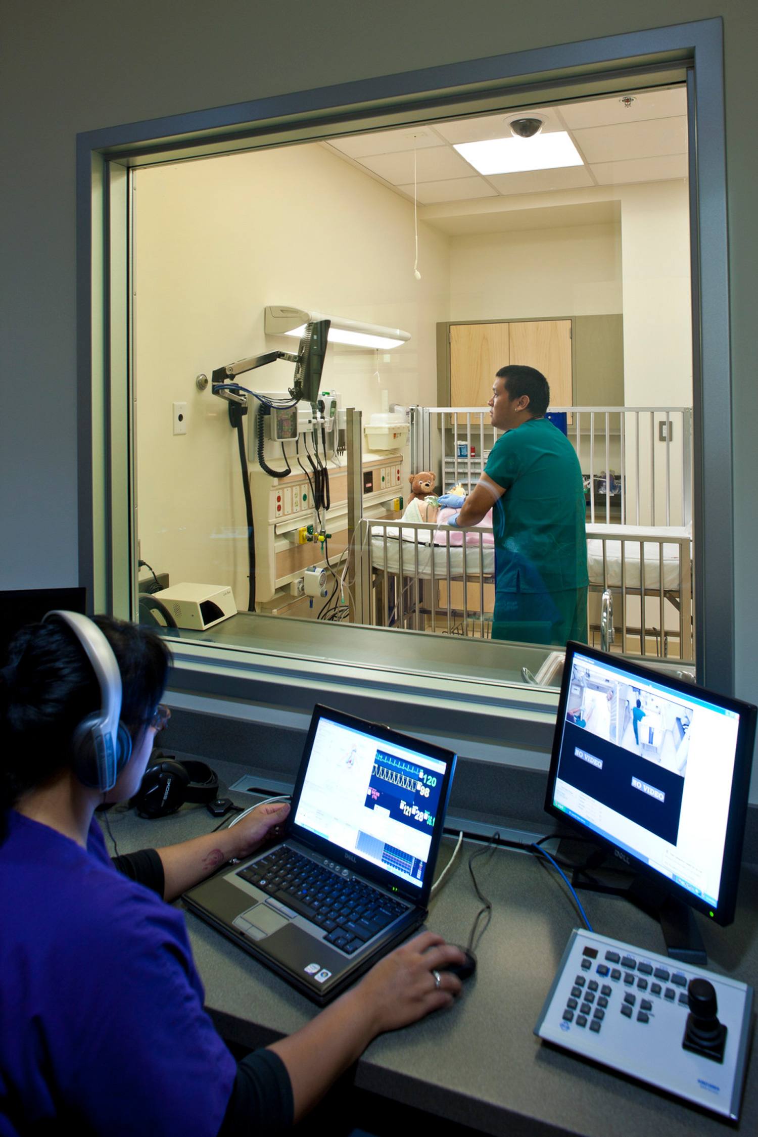 Nursing simulation lab at the Health Sciences Building at University of Alaska-Anchorage