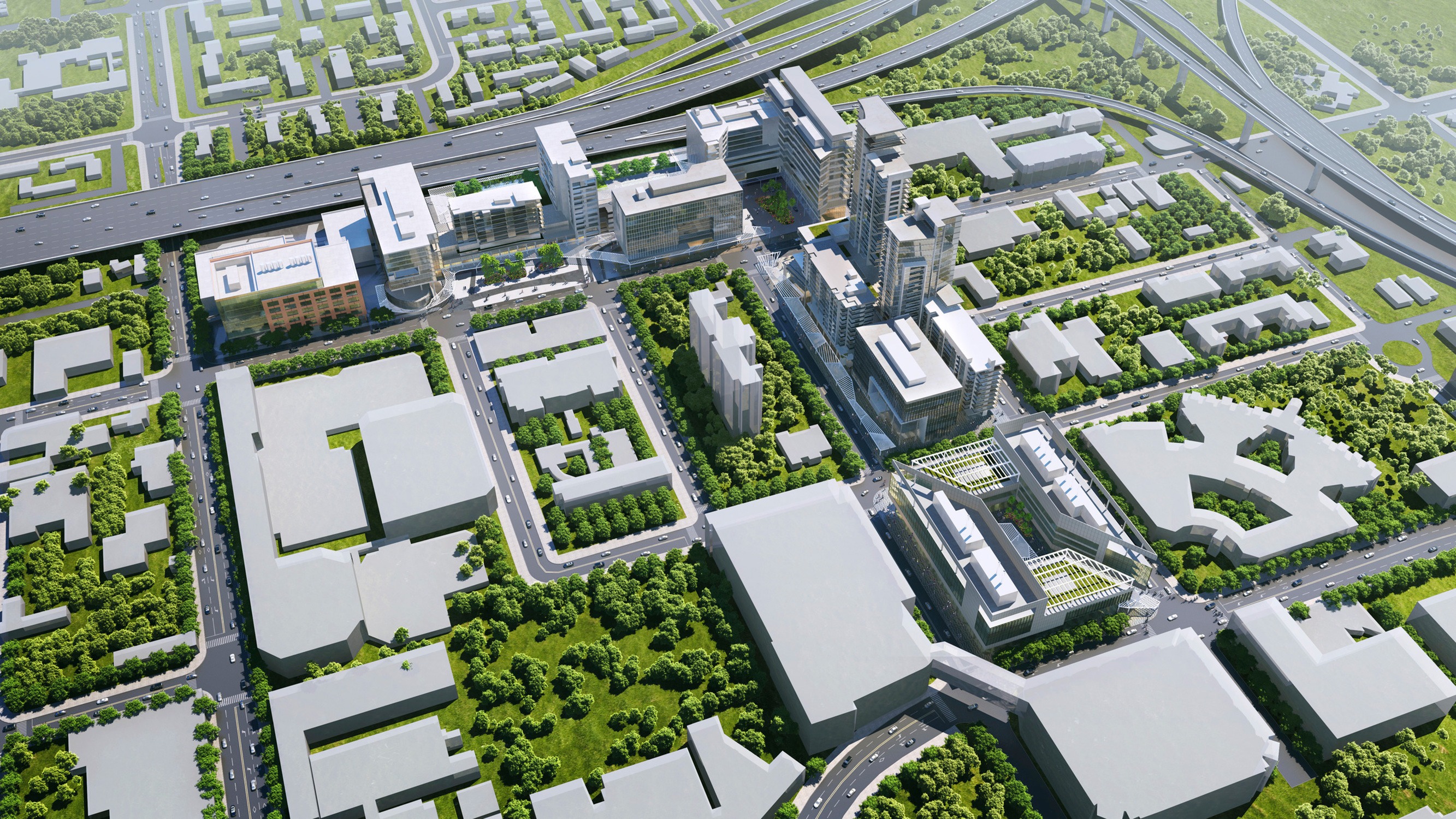 Proposed master plan for University of Miami and Wexford Science and Technology Converge Square...