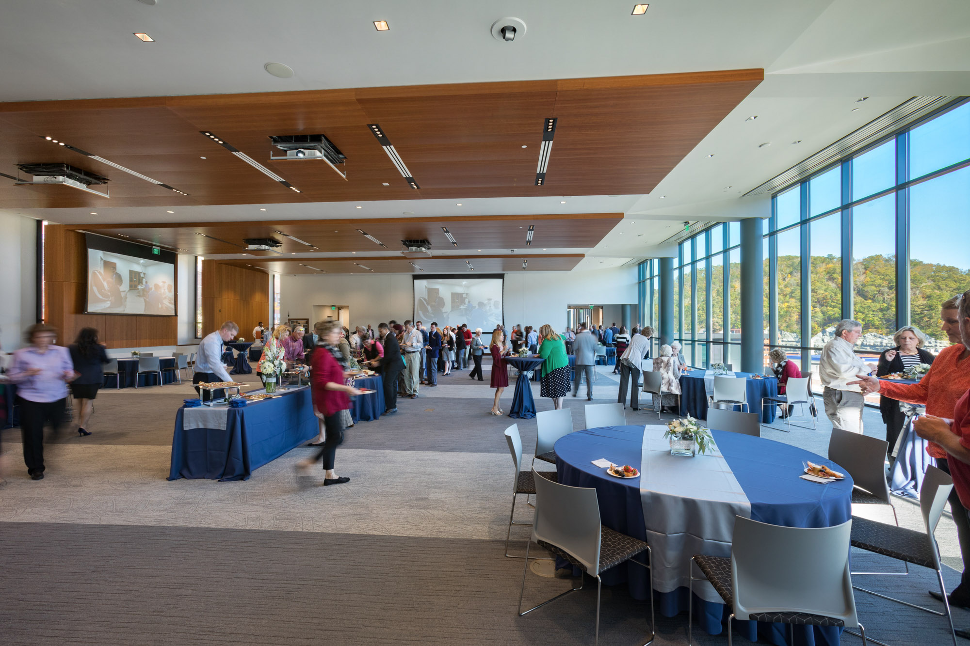 Flexible classroom space within the University of Pikeville's Health Professions Education building...