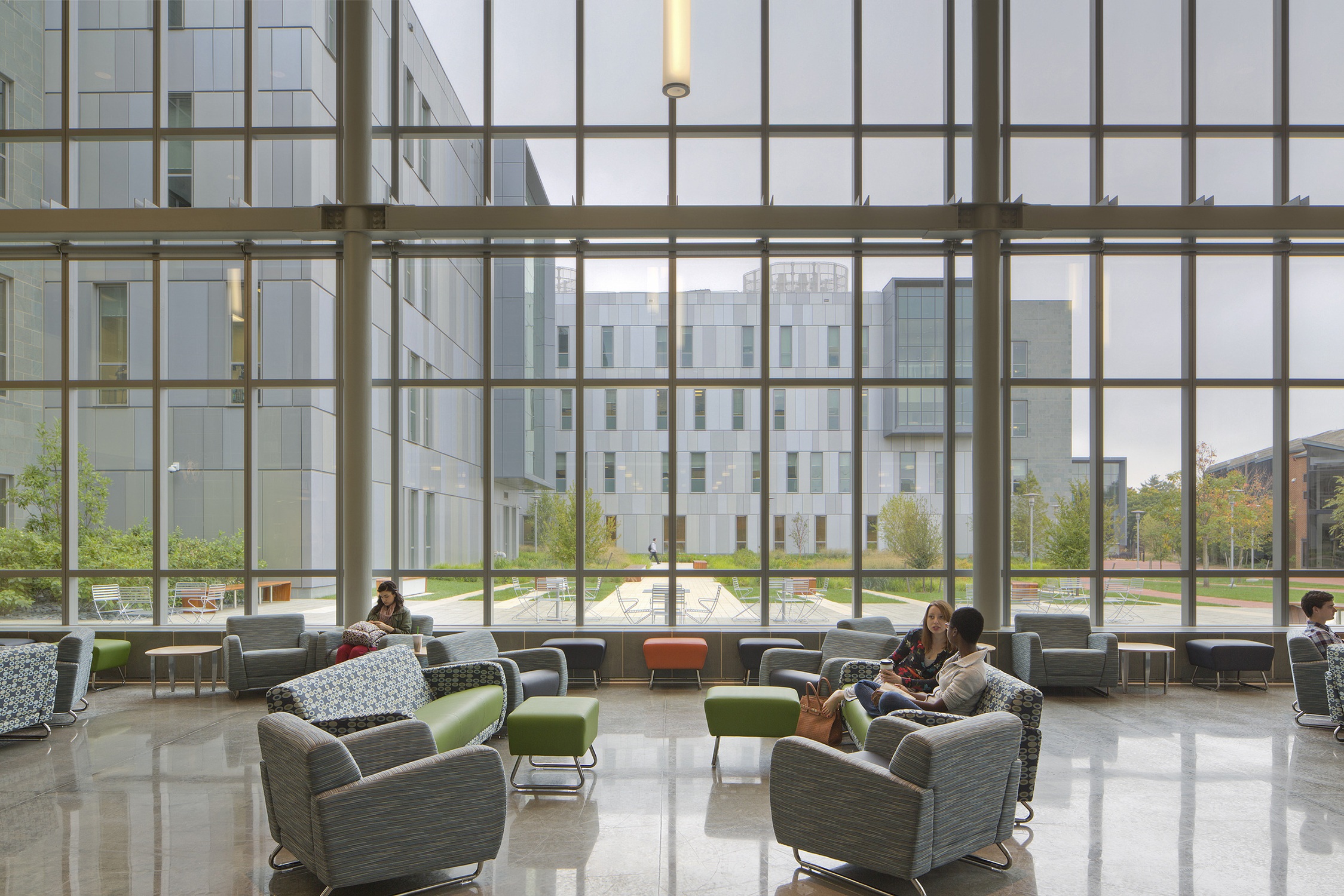 The commons at the University of Delaware Interdisciplinary Science & Engineering Laboratory