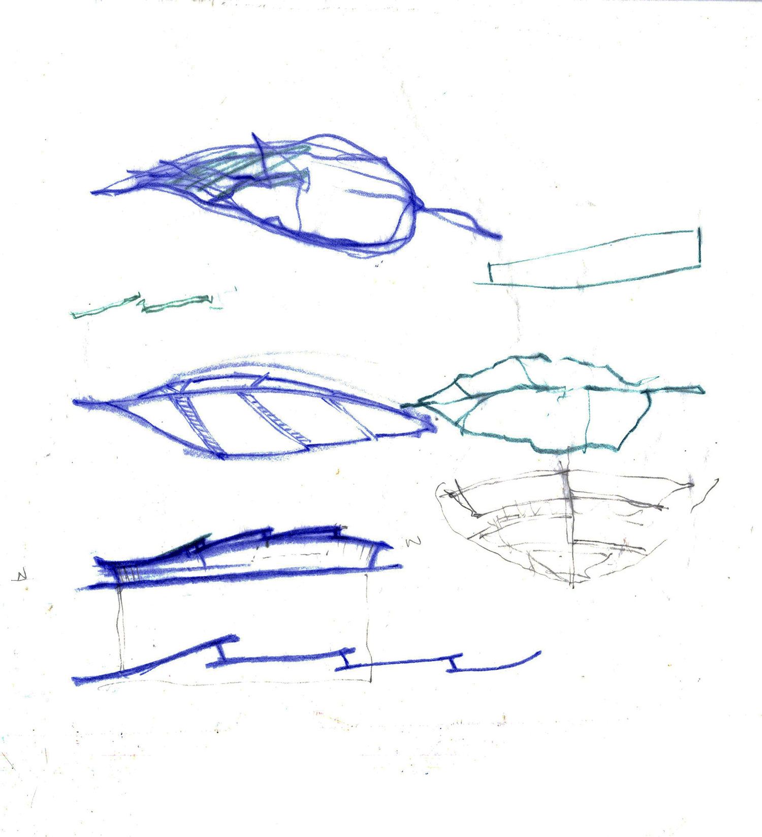 Early sketches of the University of Delaware Interdisciplinary Science & Engineering Laboratory