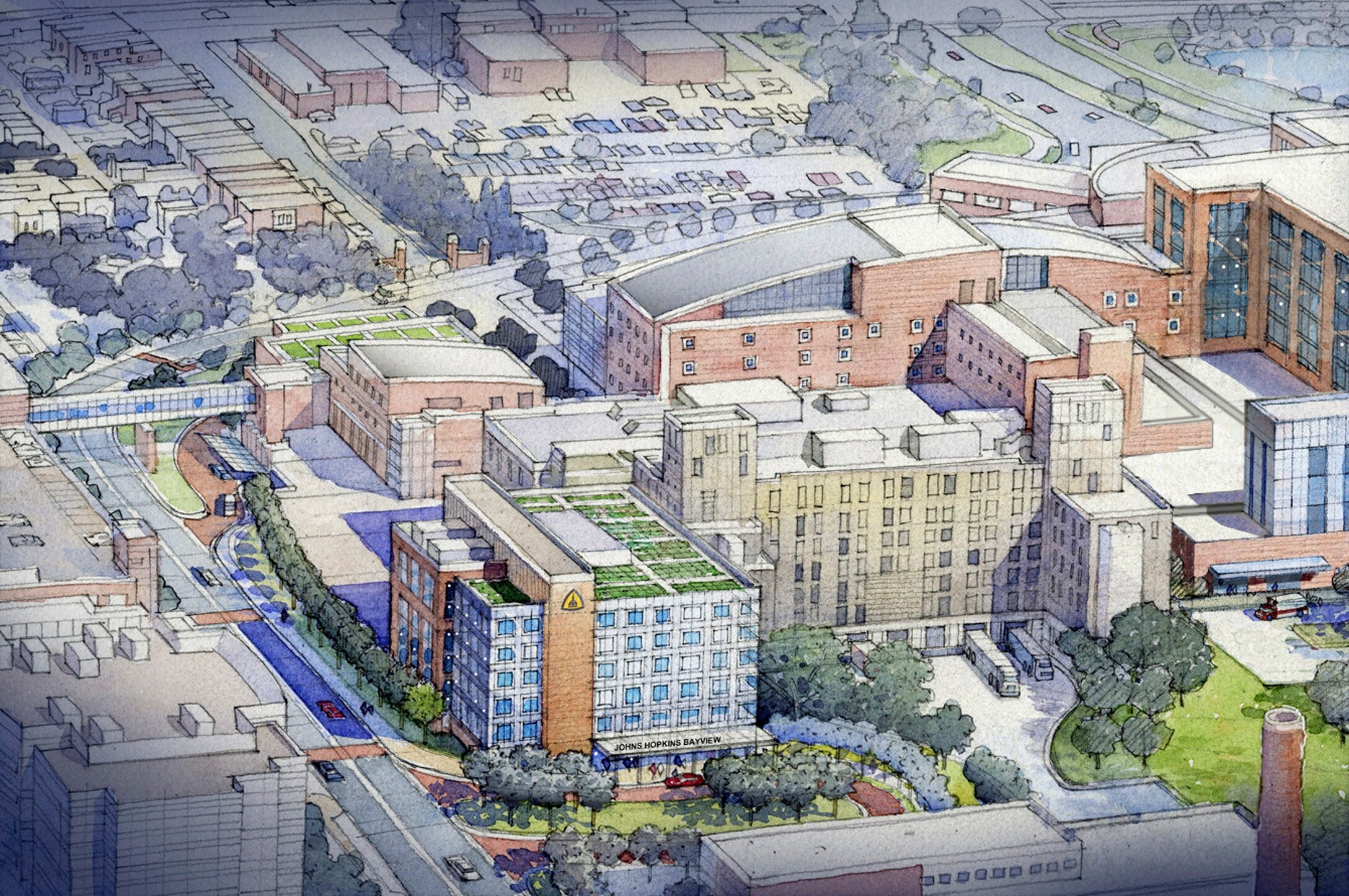 4 Johns Hopkins Bayview Medical Center Campus Master Plan Proposed Outpatient View E1644606807443 