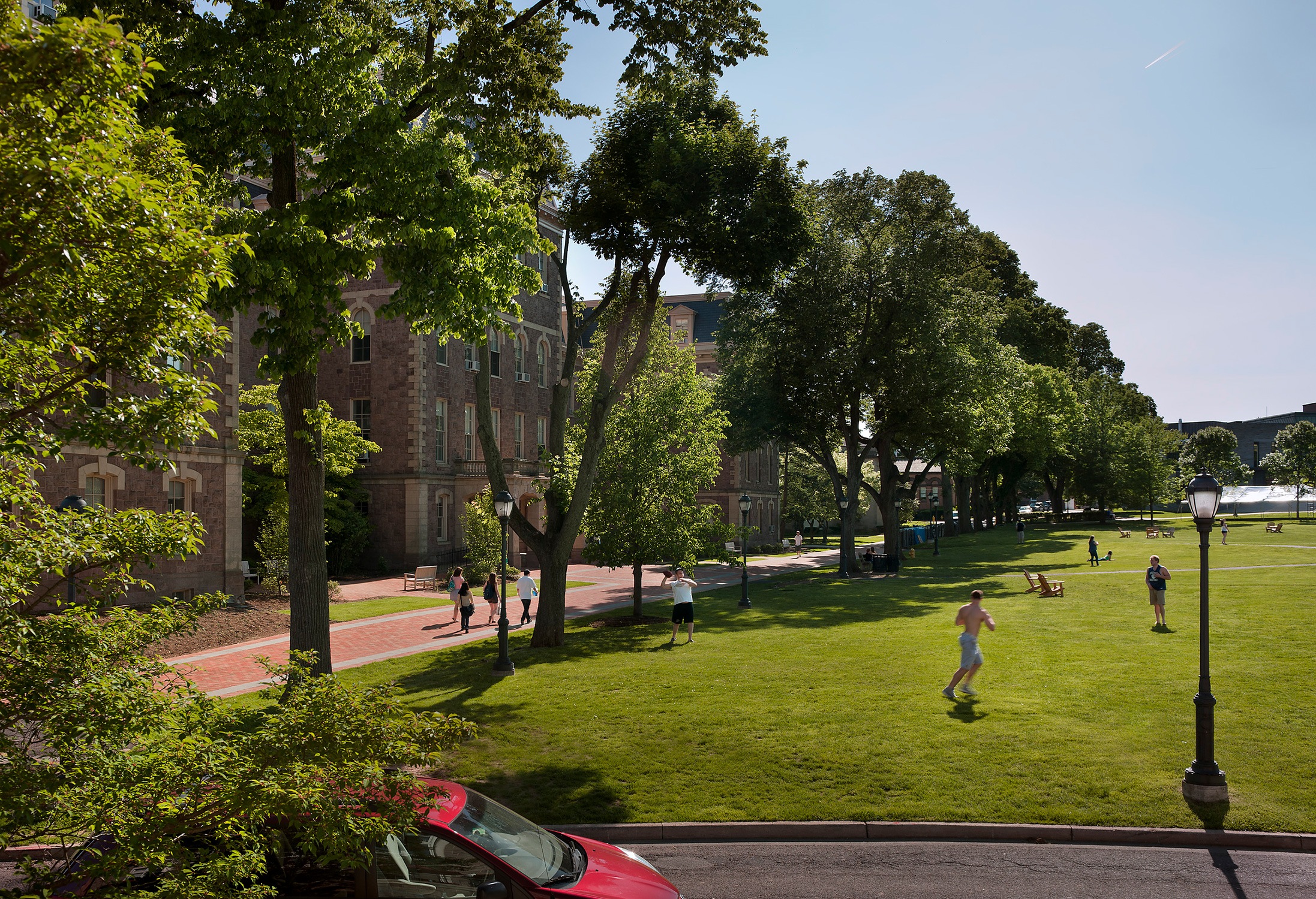 The space is flexible enough for the college’s dignified formal commencement, but also hosts daily...