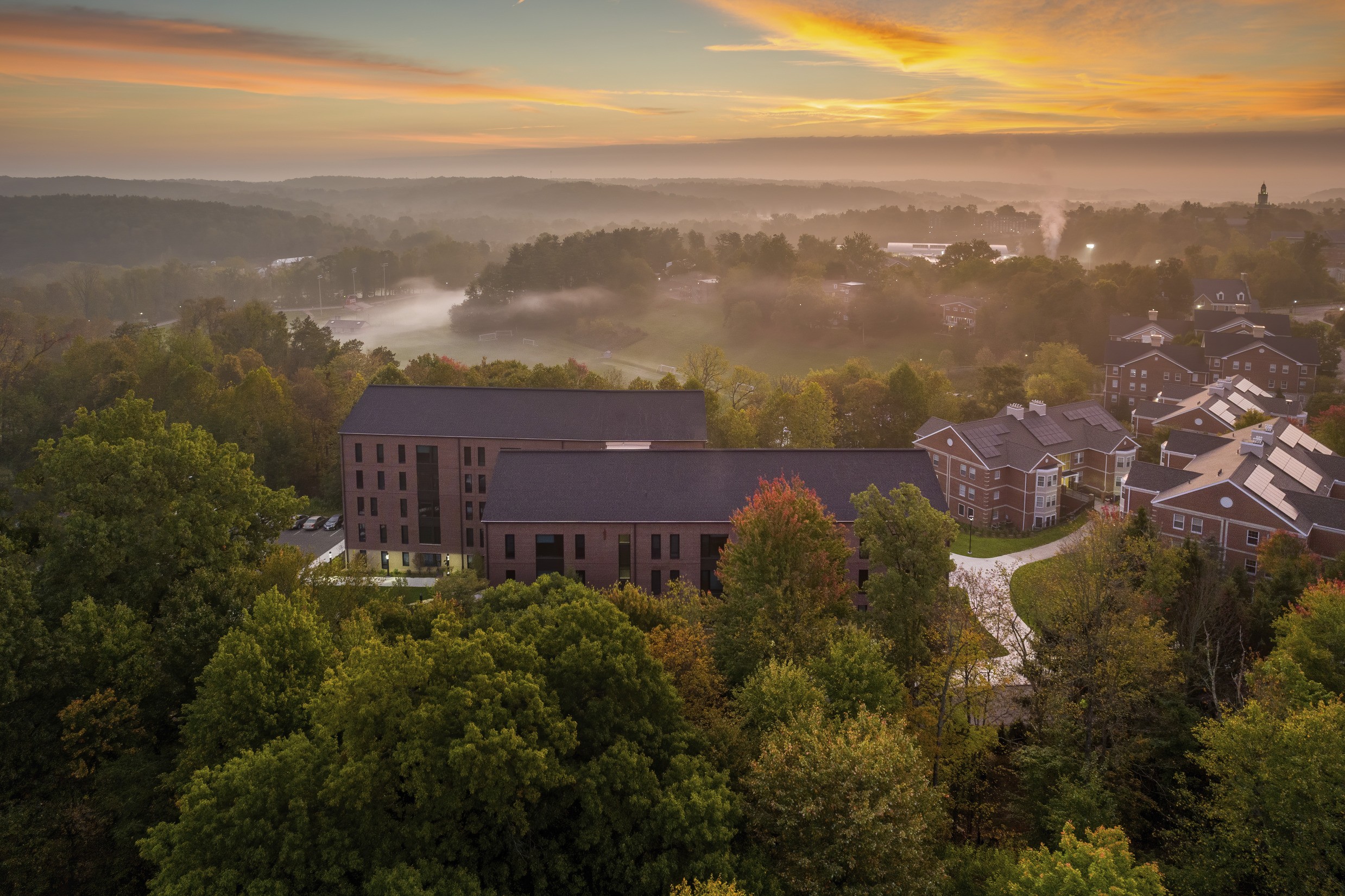 Denison Silverstein Hall Sunset