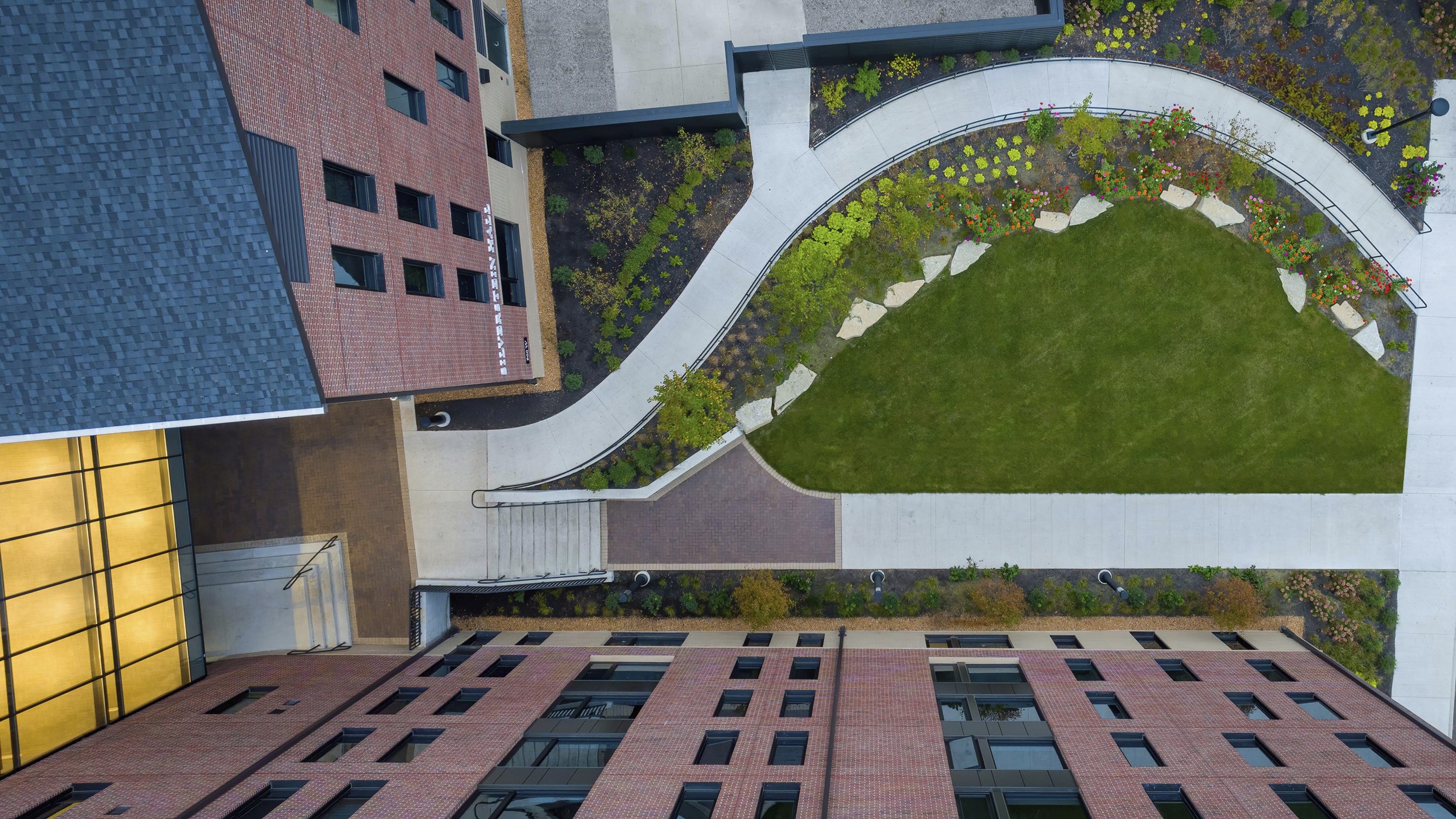 Denison University Silverstein Hall Landscape Overview