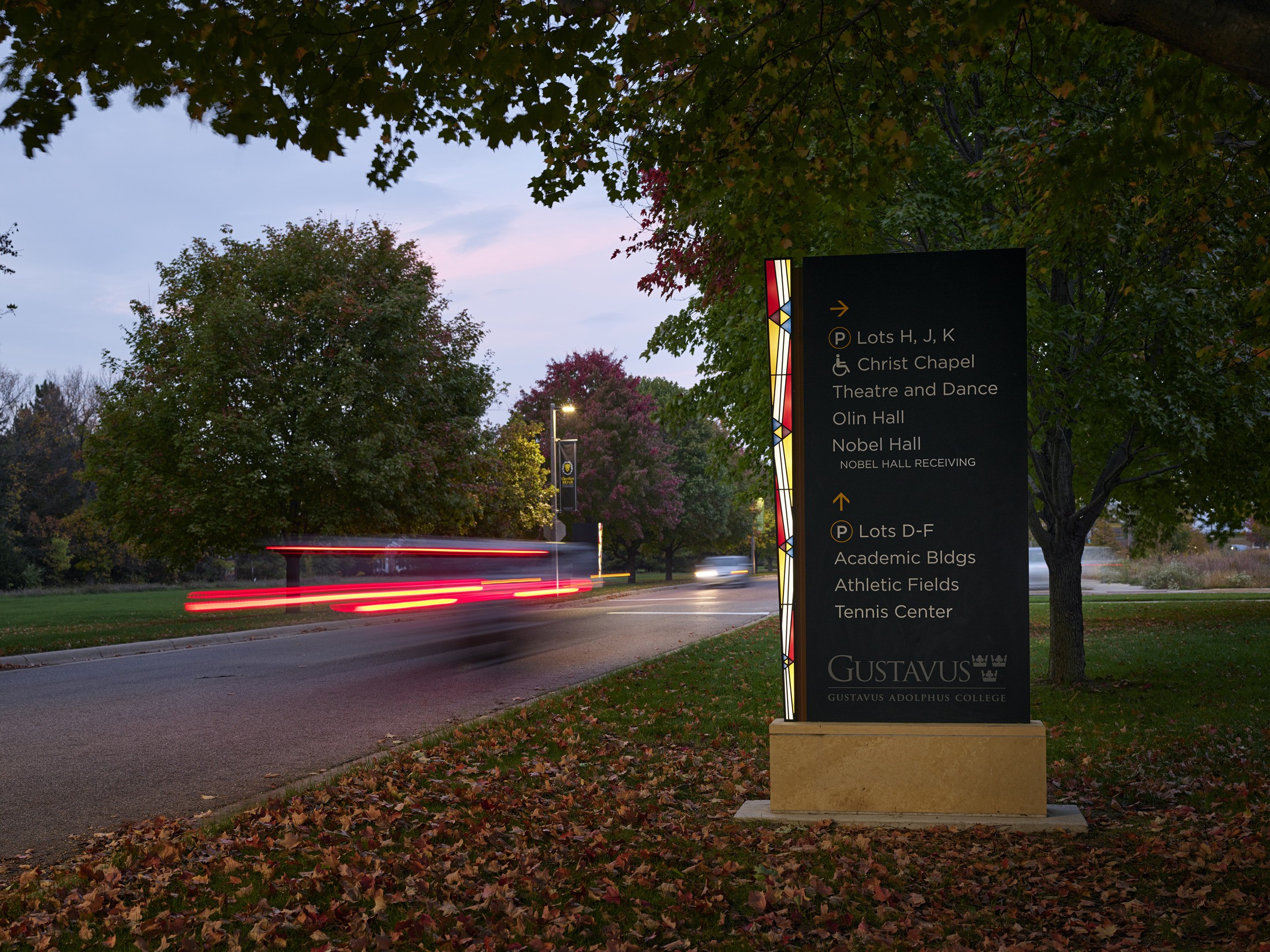 Gustavus Adolphus Vehicular Sign