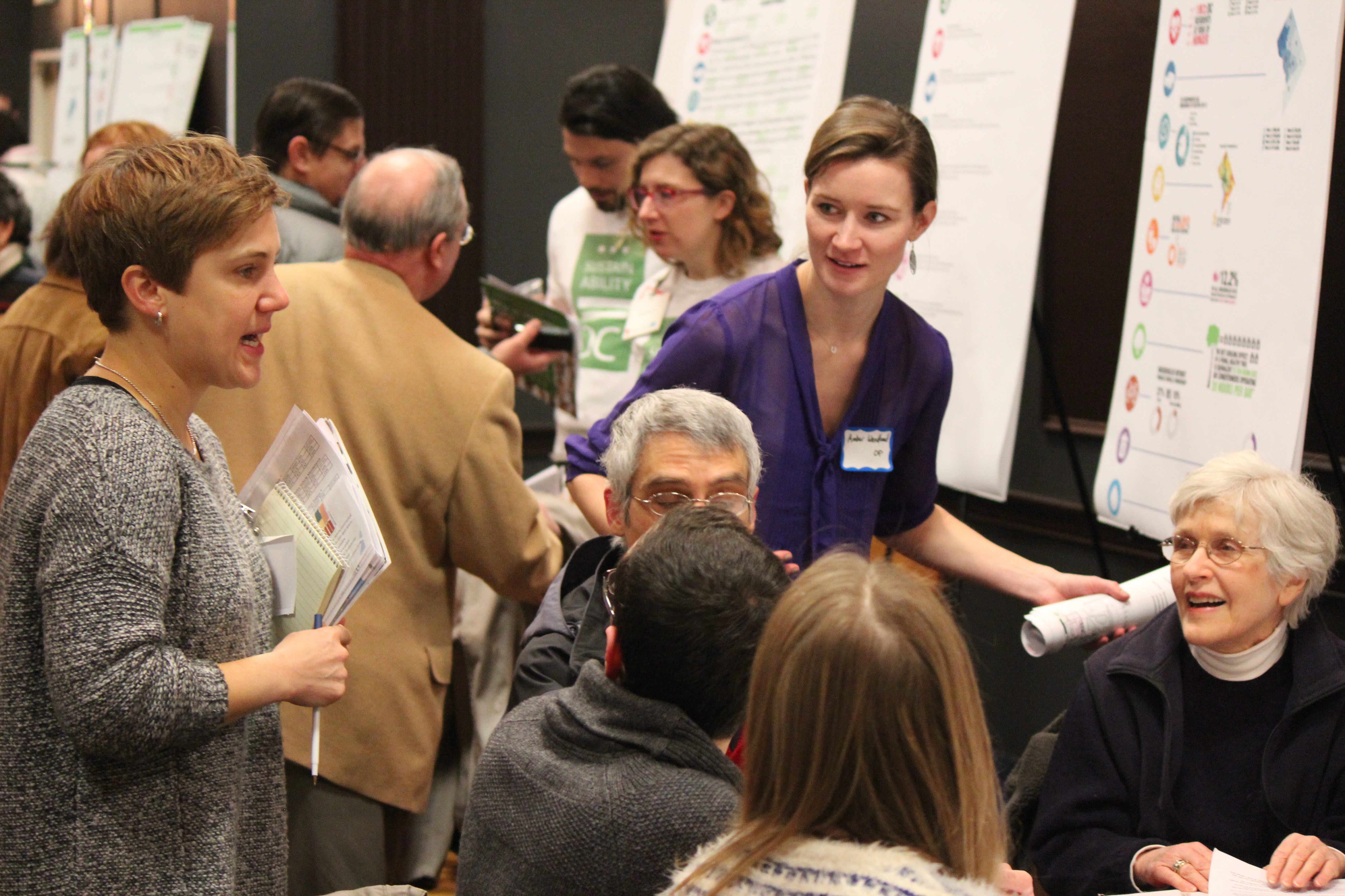 Amber Wendland leads an engagement session for the DC Office of Planning Southwest Neighborhood...