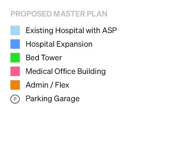 Legend for proposed master plan