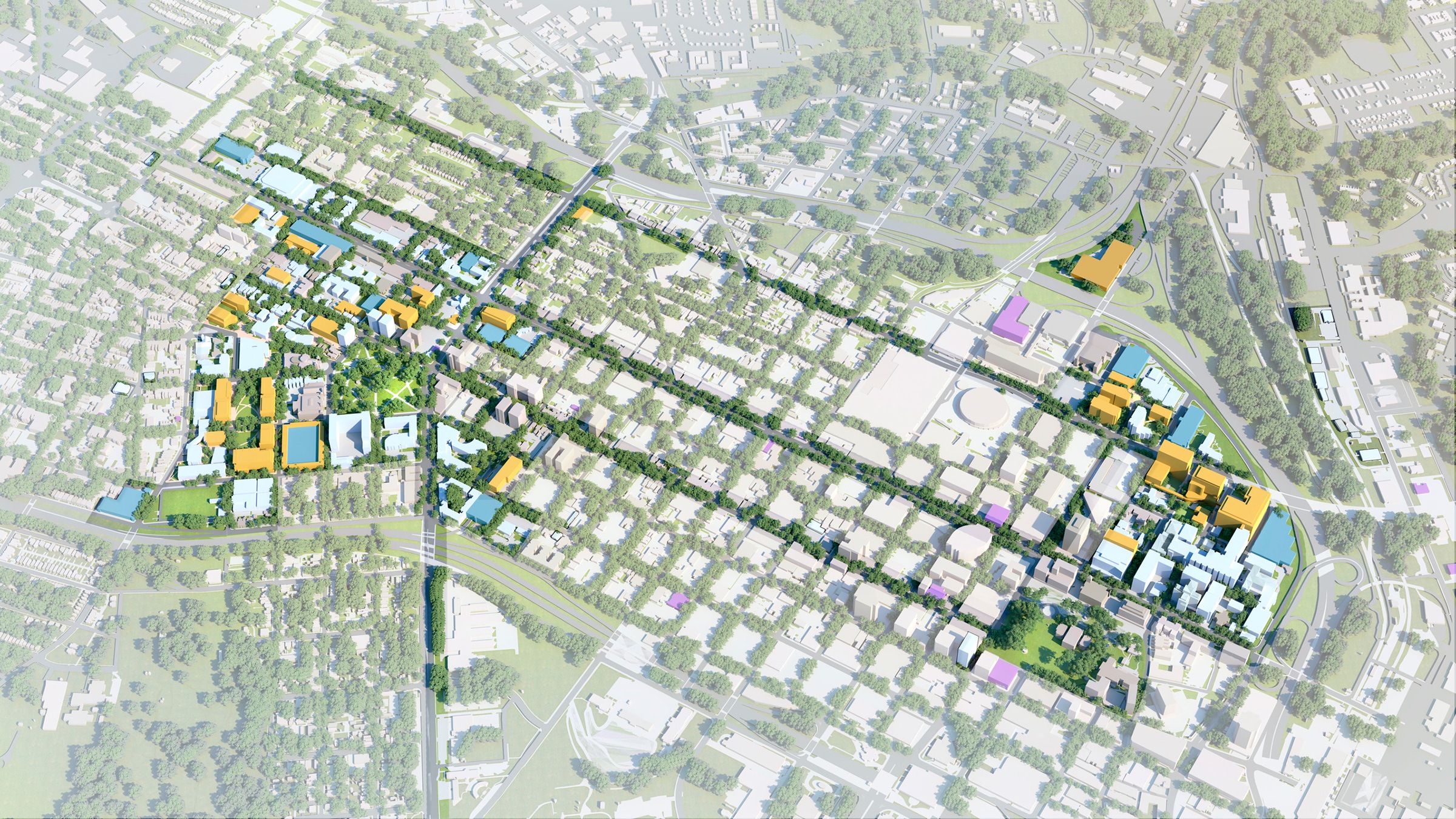 Proposed Master Plan from the ONE VCU Master Plan for Virginia Commonwealth University