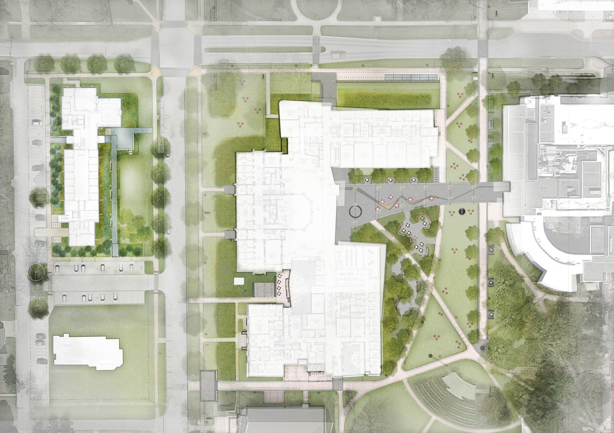 Grinnell College Landscape Master Plan Quad Plan Detail