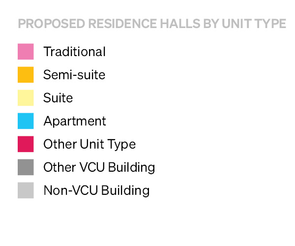 Virginia Commonwealth University_Housing Master Plan Final Plan Legend