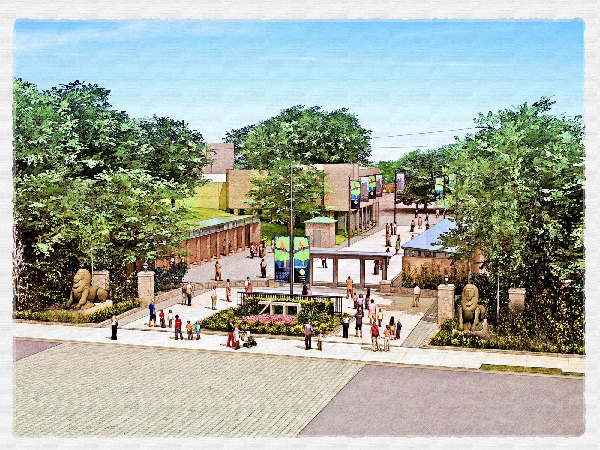 Envisioned entrance at the National Zoological Park