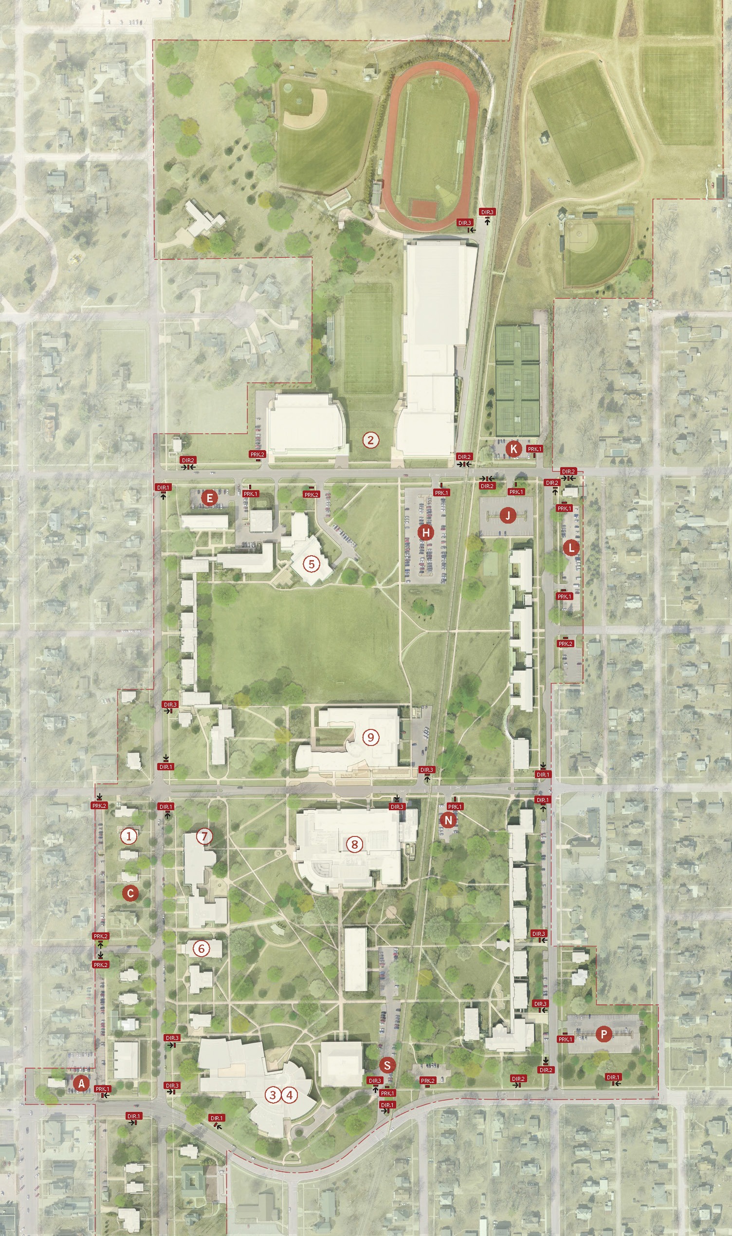 Grinnell Signage Key Destinations